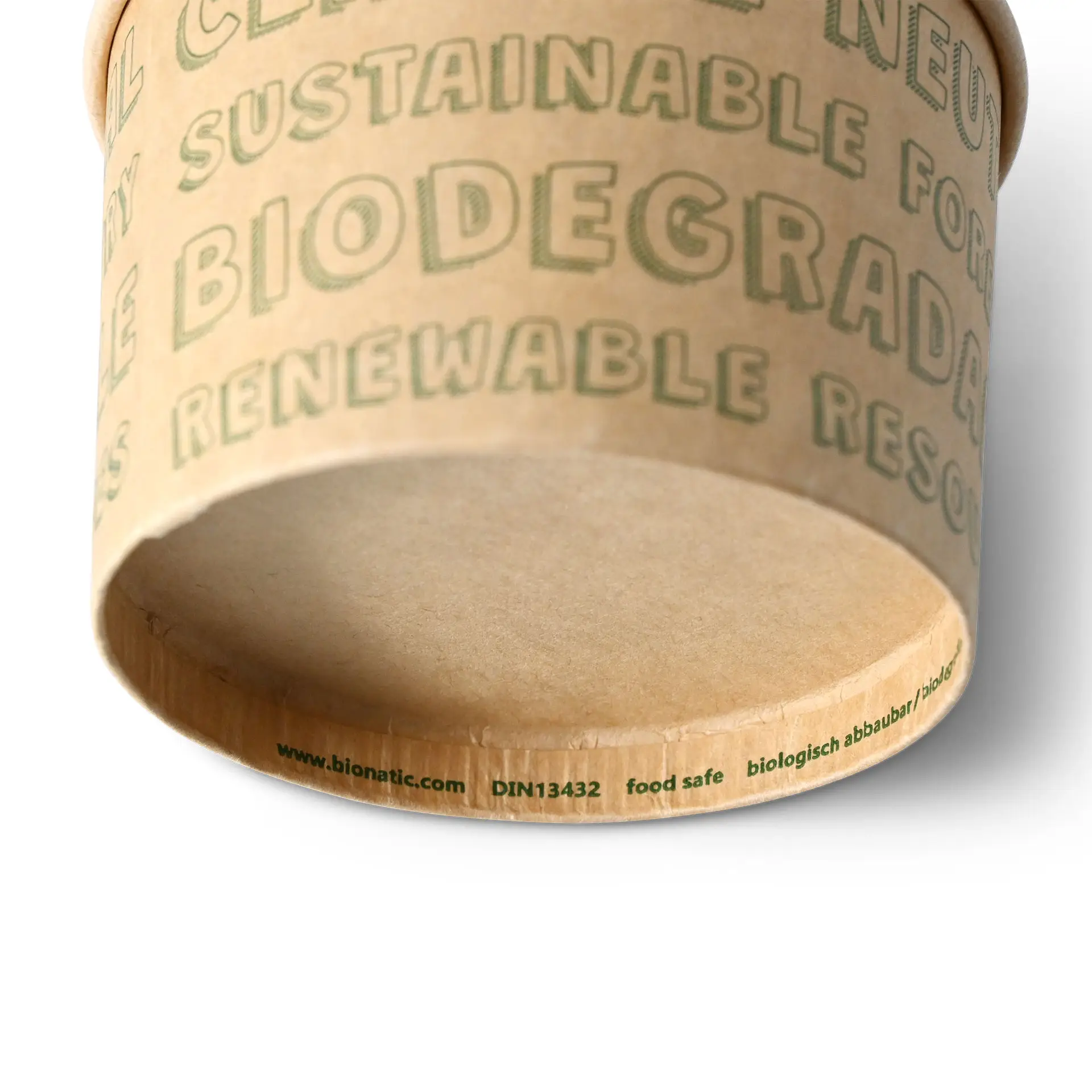 Papp-Eisbecher (bio-beschichtet) 150 ml / 6 oz, ungebleicht, EcoUp