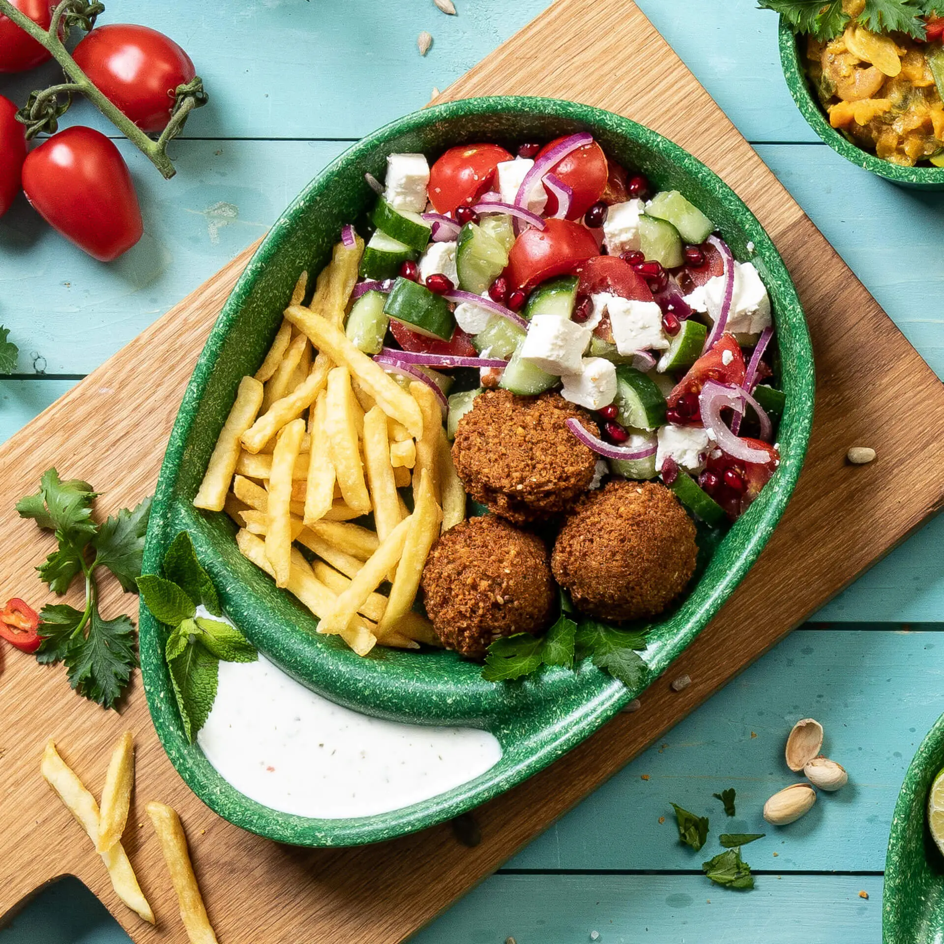 dfc00849-2-fuer-1-mehrweg-menue-teller-merways-plate-275-x-20-x-35-cm-2-kammern-tropfenfoermig-spinat-dunkelgruen-7