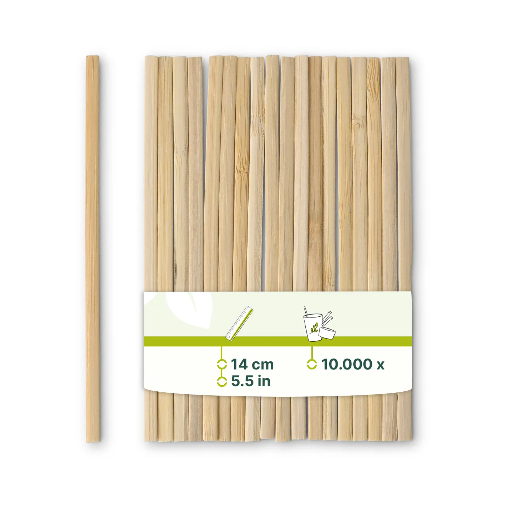 Bambus-Rührstäbchen 14 cm
