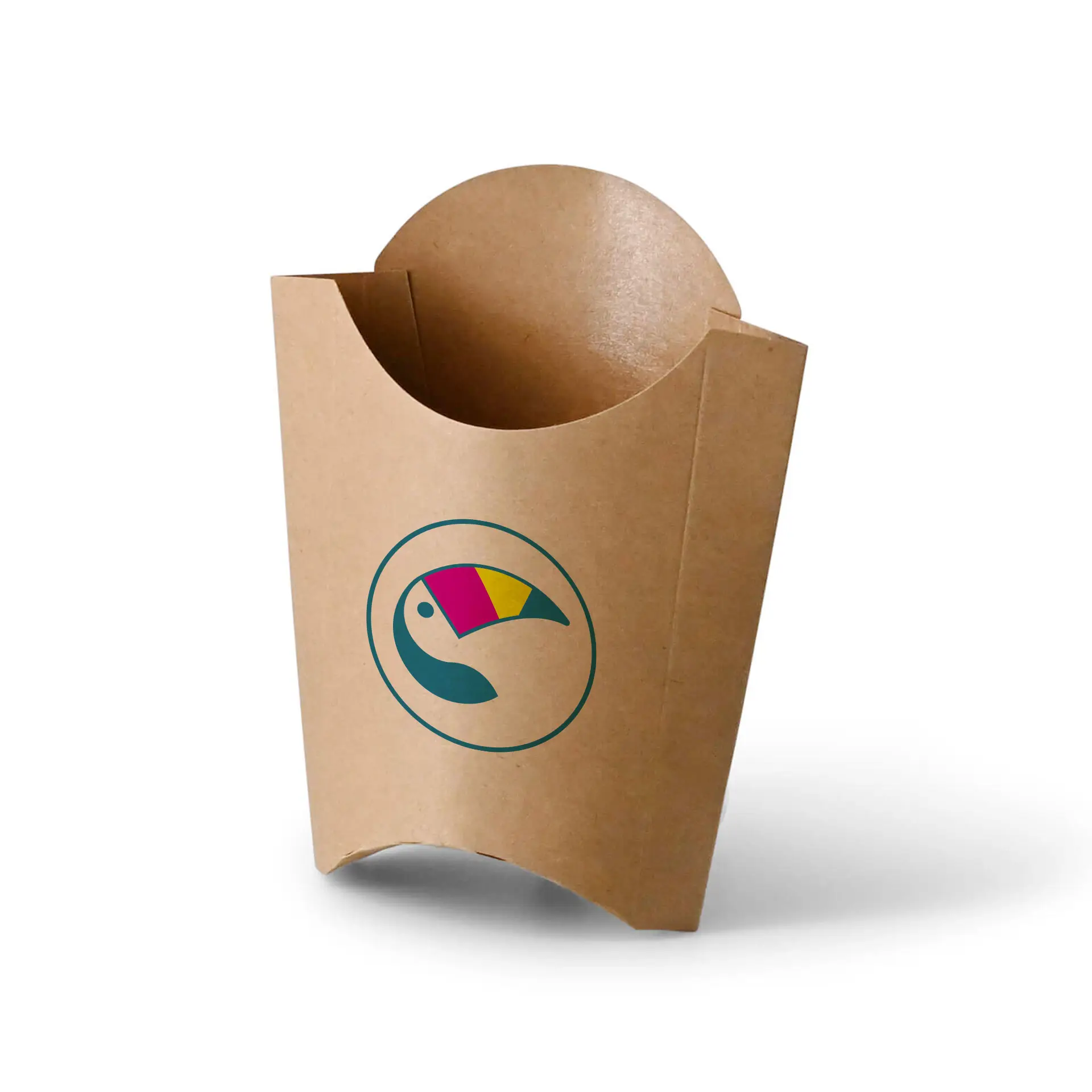 Scatole per patatine personalizzate, 8,5 x 5 x 12 cm, con rivestimento a base d’acqua