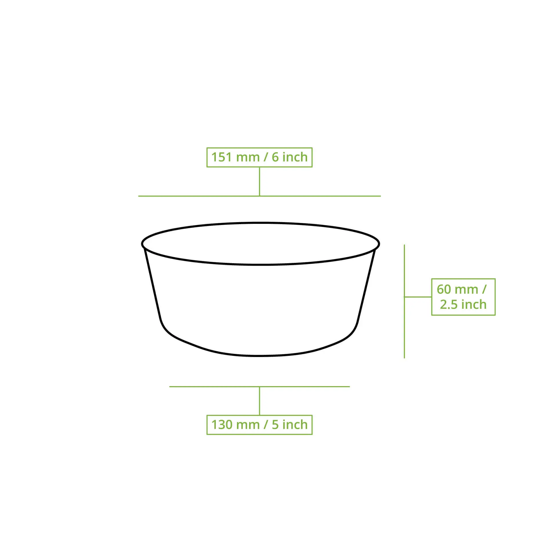 Ciotole riutilizzabili "merways Bowl" 650 ml, Ø 150 mm, anacardio / crema-bianco