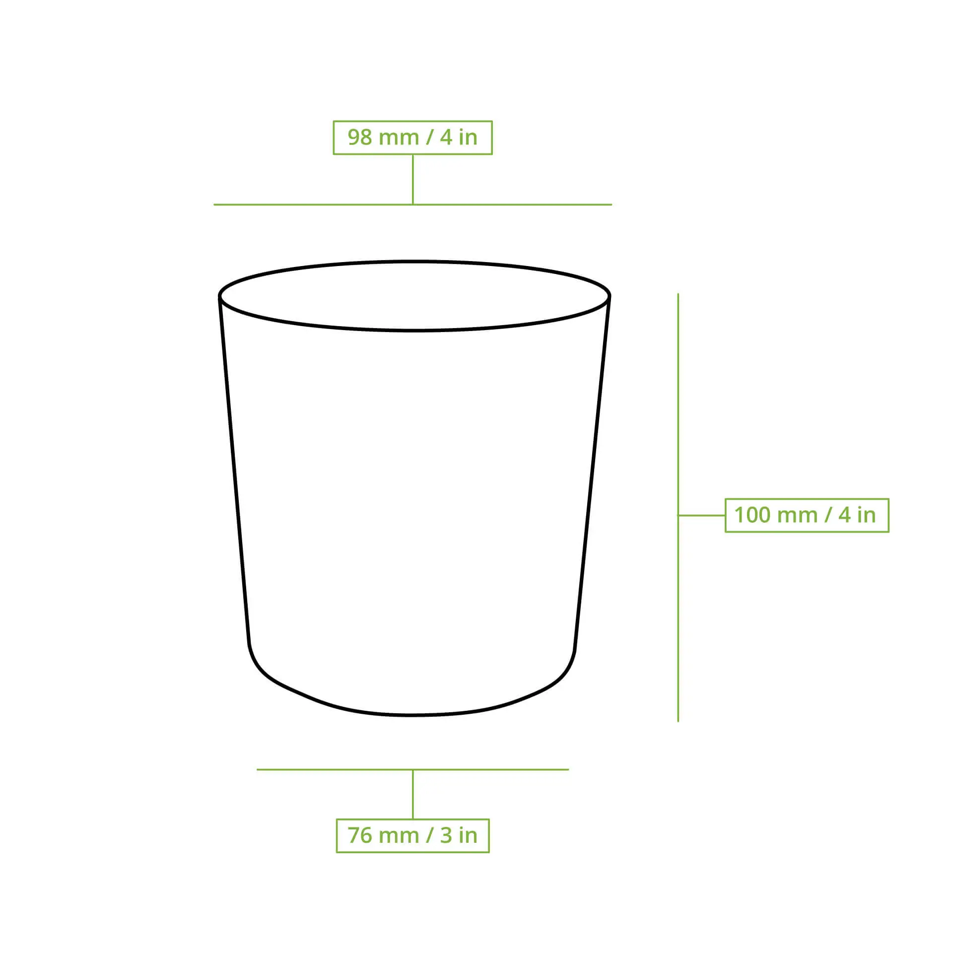 Suppenbecher to go (beschichtet) 400 ml / 16 oz, Ø 95 mm, weiß