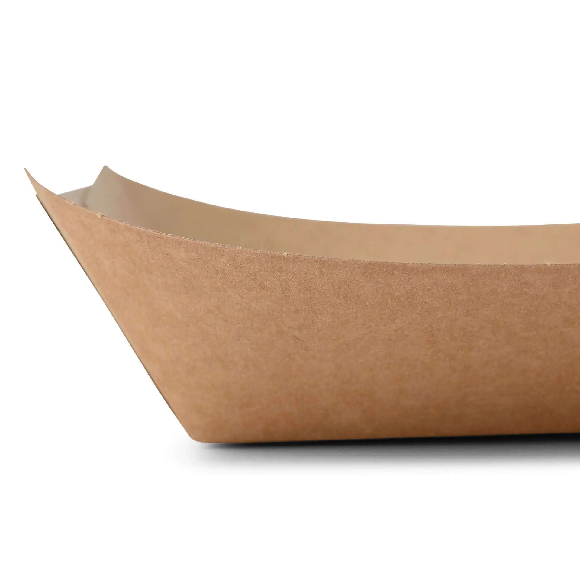 Ciotola per snack in cartone marrone resistente al grasso, rivestita in bio, capacità di 500 ml, adatta per cibi caldi e freddi.