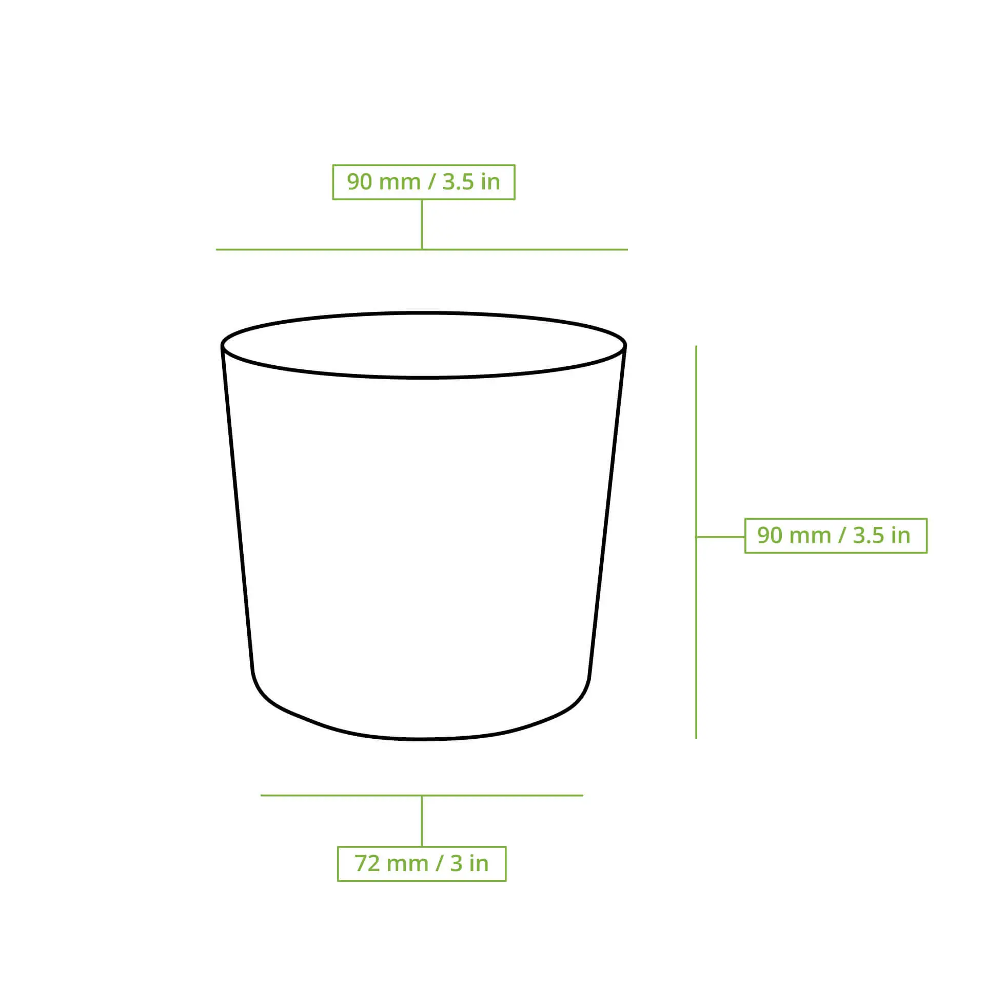 Suppenbecher to go aus Karton (Premium) 300 ml, Ø 90 mm, weiß