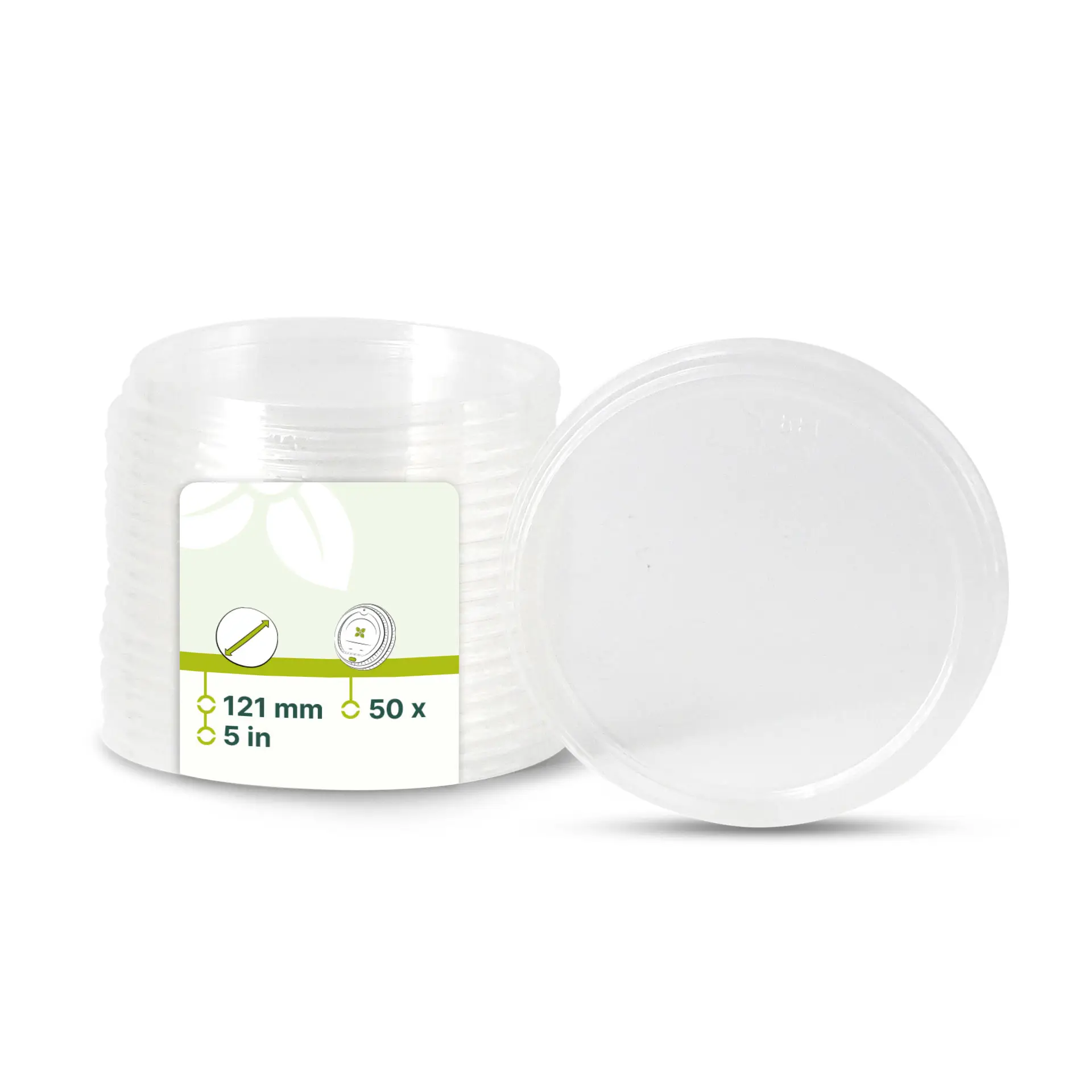 PLA-Deckel Ø 121 mm, rund