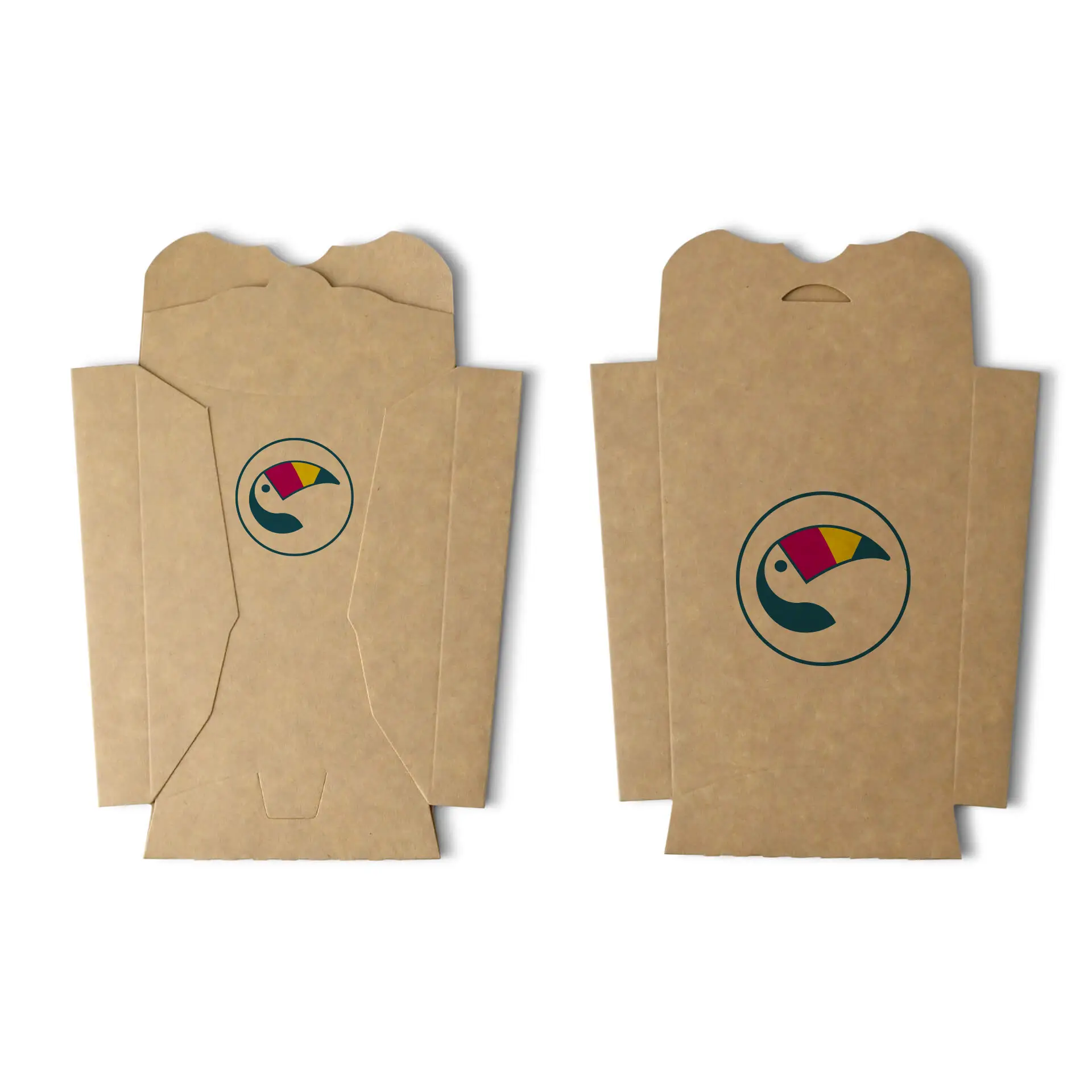 Confezione per patatine personalizzata, 3 x 17,6 x 9 cm, con rivestimento a base d’acqua, richiudibile