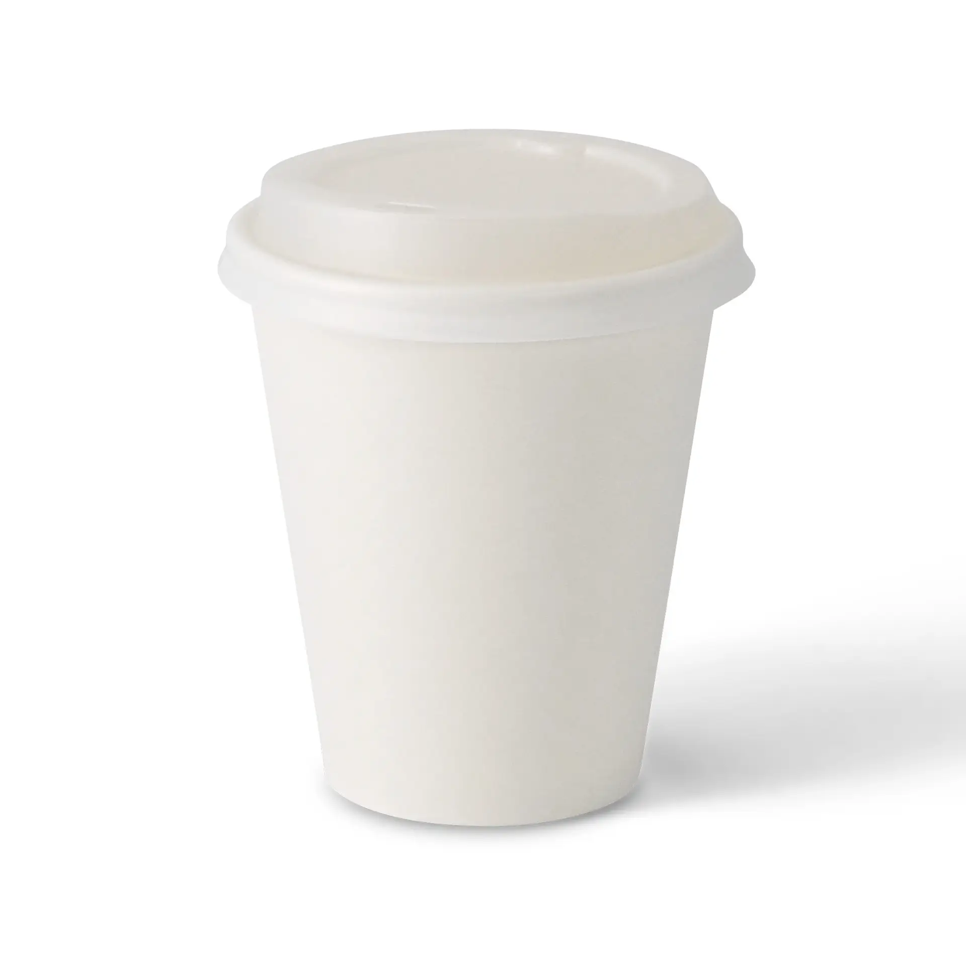 Bicchiere di carta 250 ml / 10 oz, Ø 90 mm, monostrato, bianco, con rivestimento in PLA