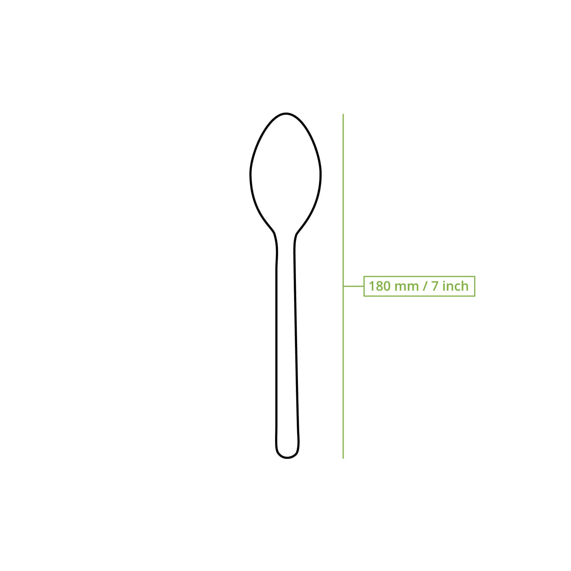 Mehrweg-Löffel 18 cm, braun