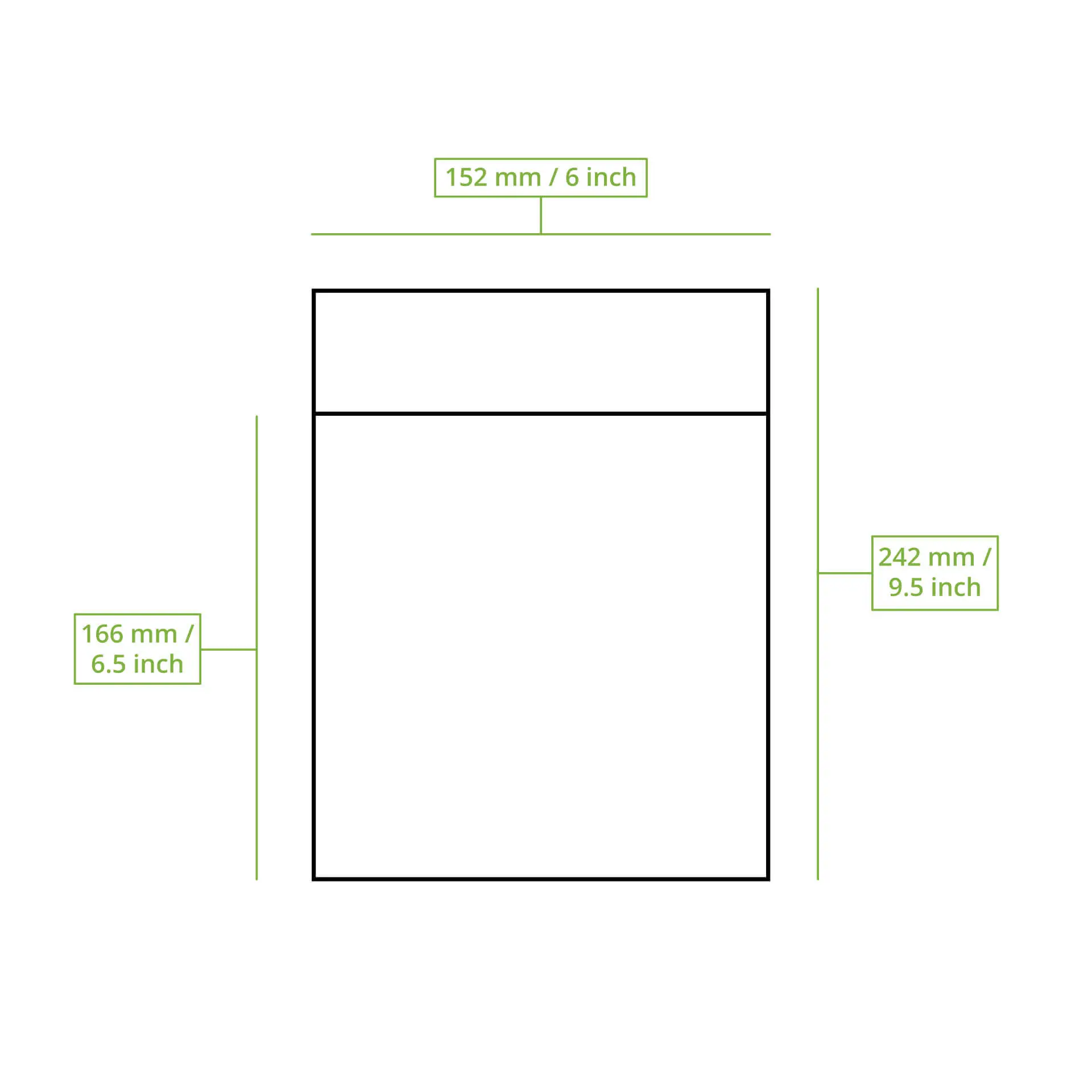 Burgertaschen aus Papier 15 x 16,5 cm, braun, Klebeverschluss