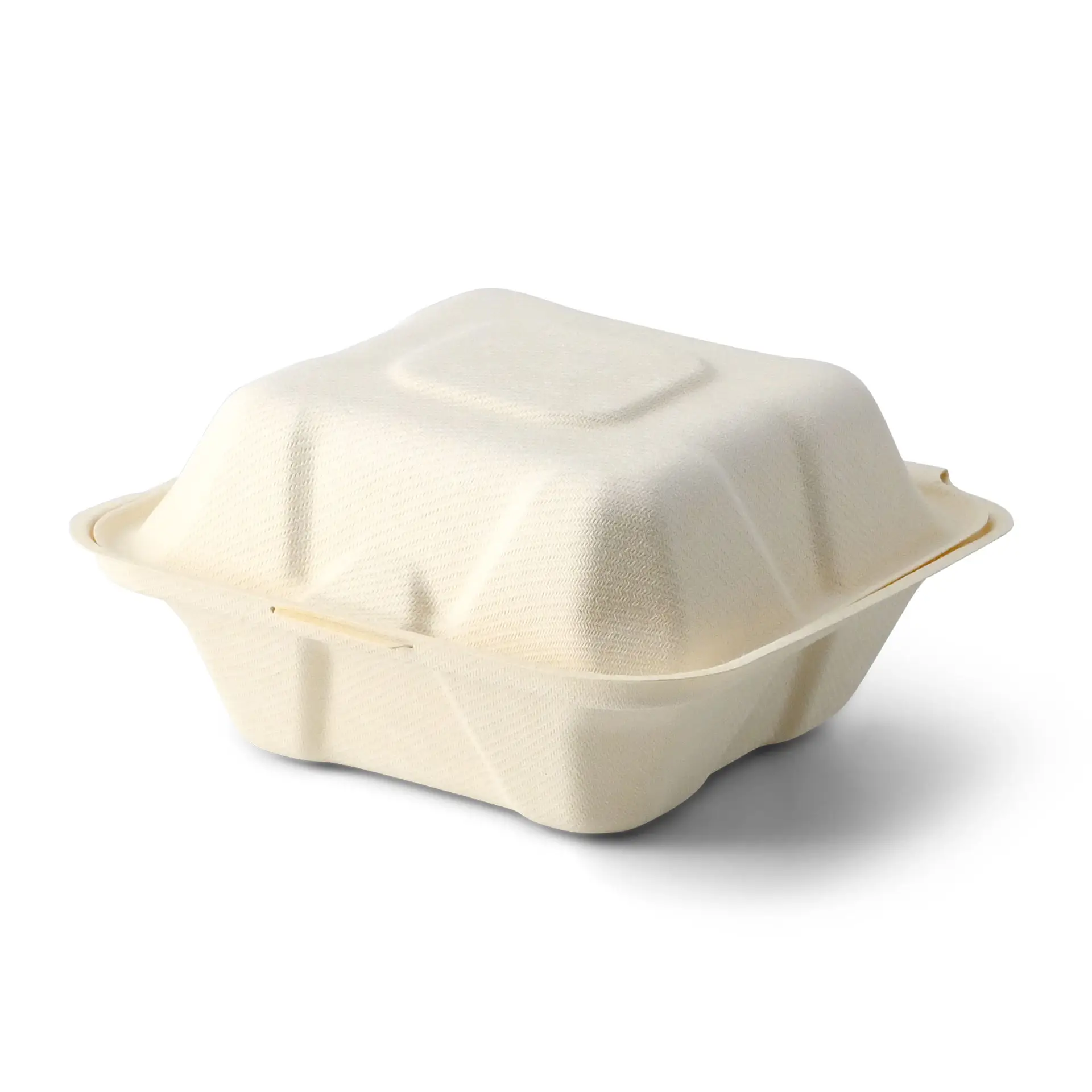 Holzfaser-Burger-Boxen 14,5 x 14,5 x 7 cm, quadratisch