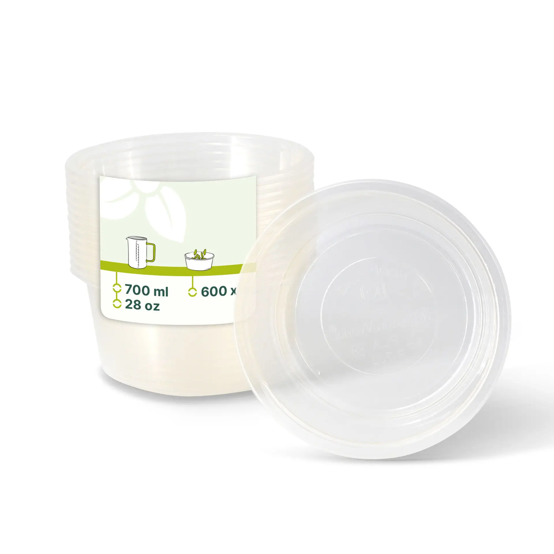 PLA-Deli-Becher 700 ml, Ø 143 mm, rund