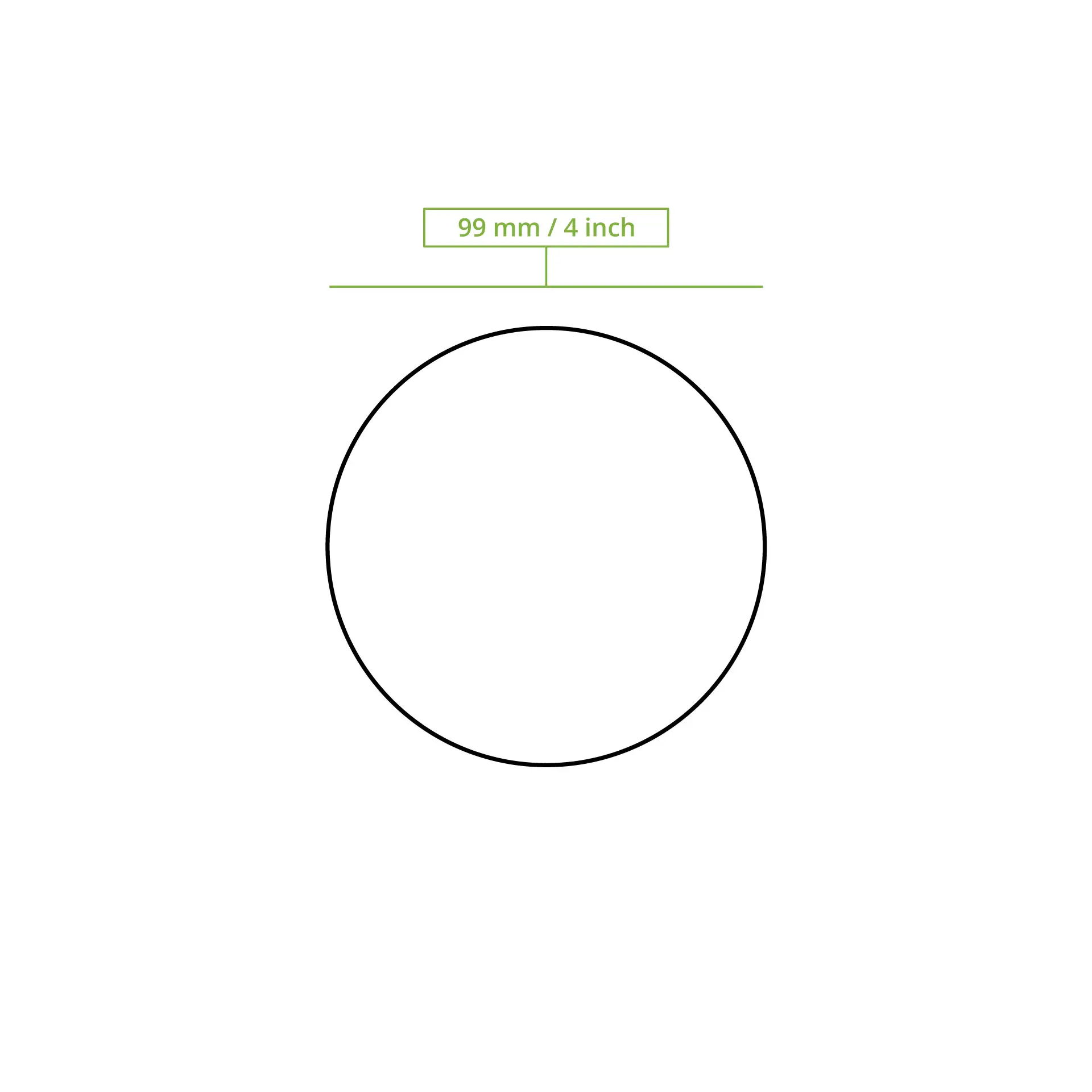 Papp-Flachdeckel Ø 90 mm, weiß, Halmkreuz