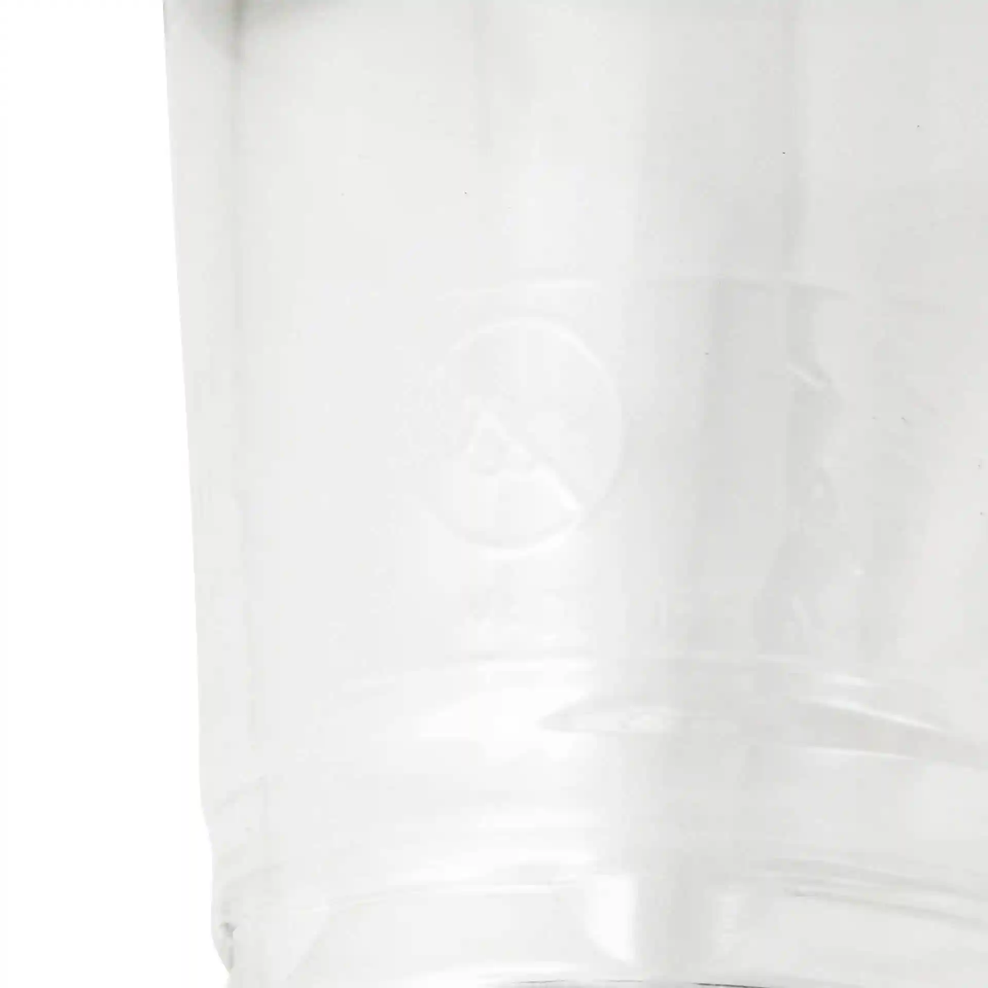 Bicchiere rPET trasparente da 8 oz con un'altezza di 96 mm e un diametro superiore di 95 mm.