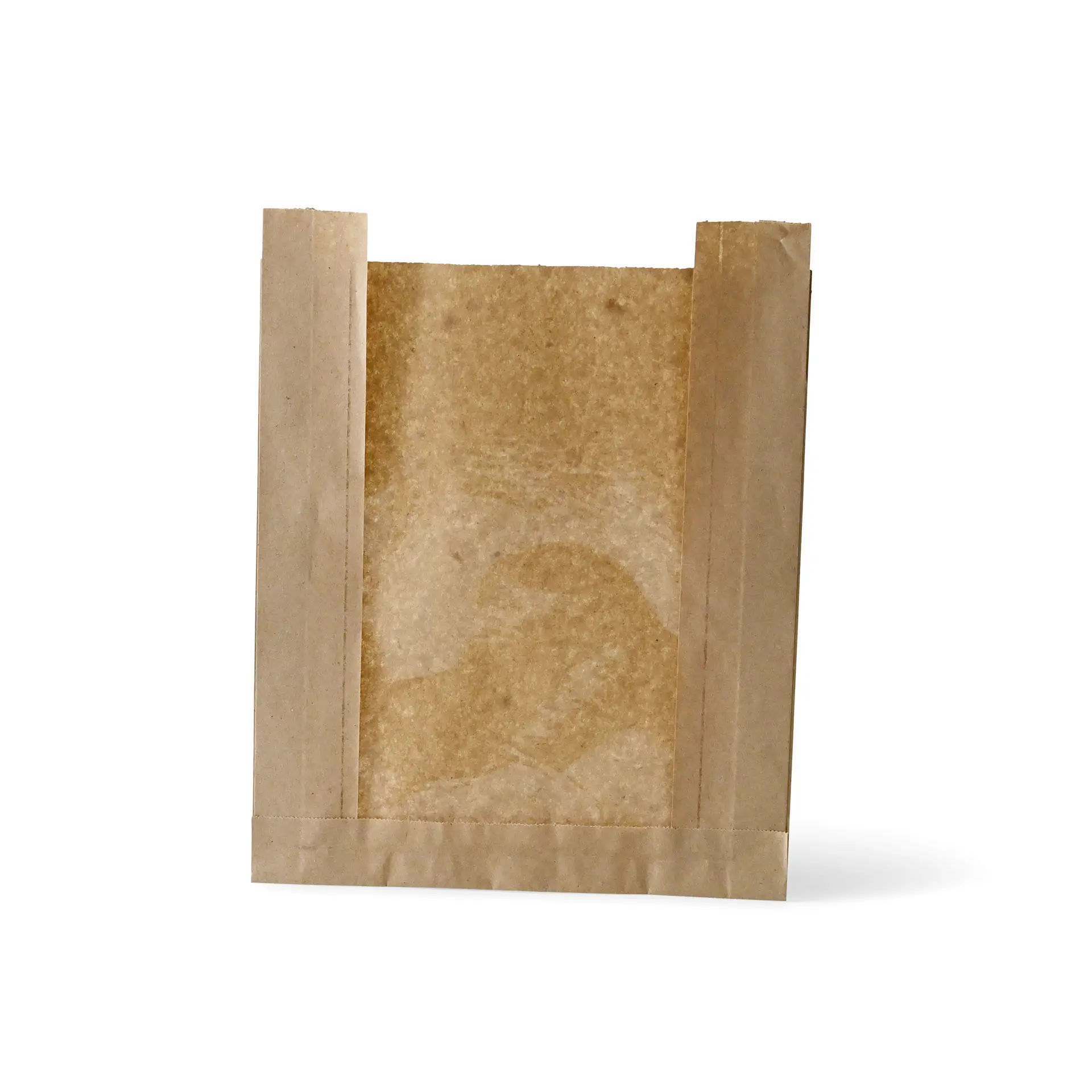 Sacchetti da forno in carta con finestra S, 20 x 5 x 27 cm, marrone