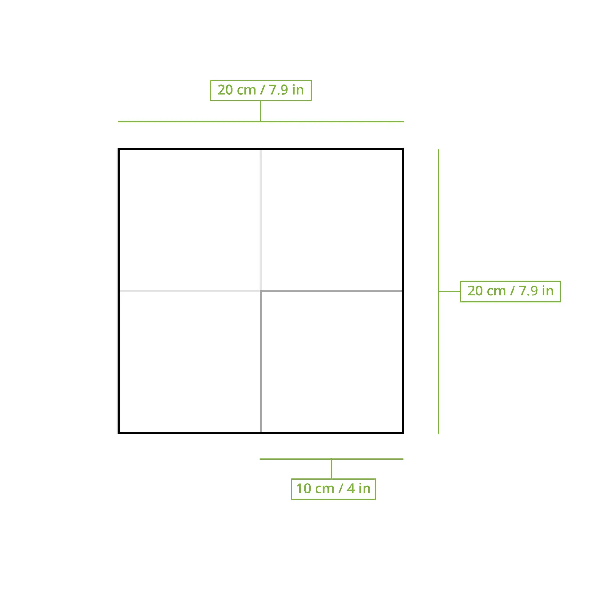 Cocktail-Servietten aus recyceltem Papier 20 x 20 cm, 2-lagig, 1/4 Falz, ungebleicht