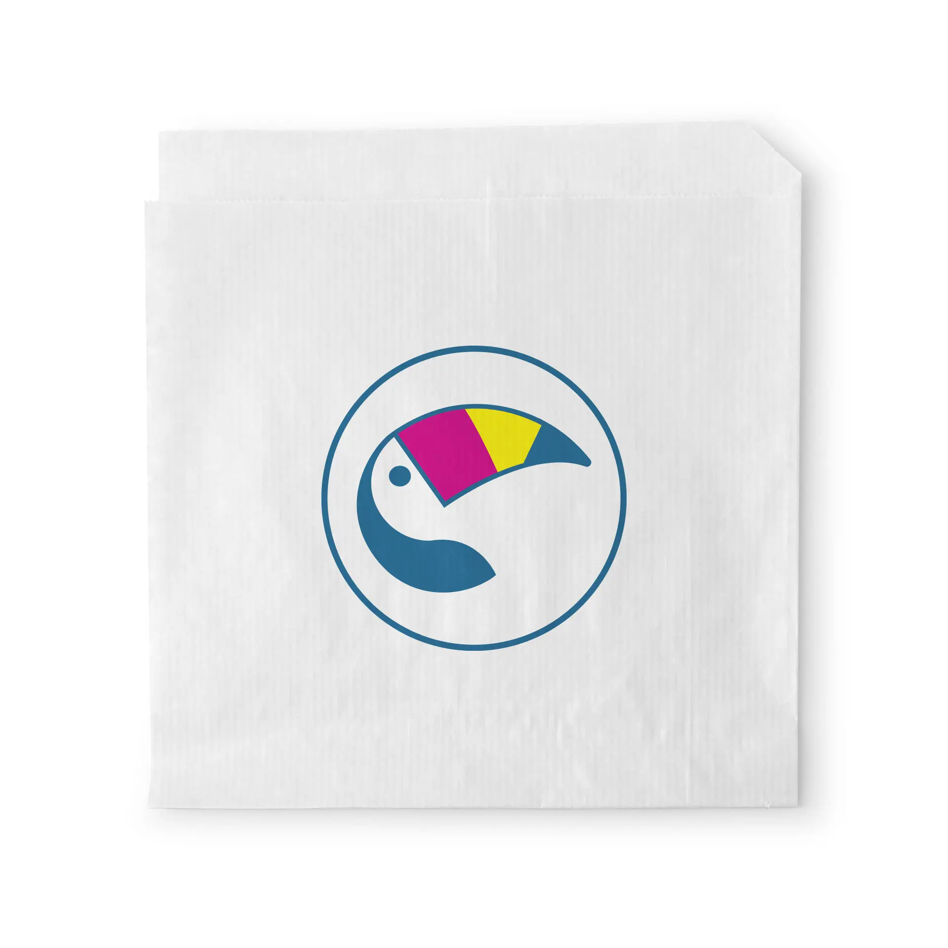 Buste per hamburger stampate, 15 x 16 cm, bianco