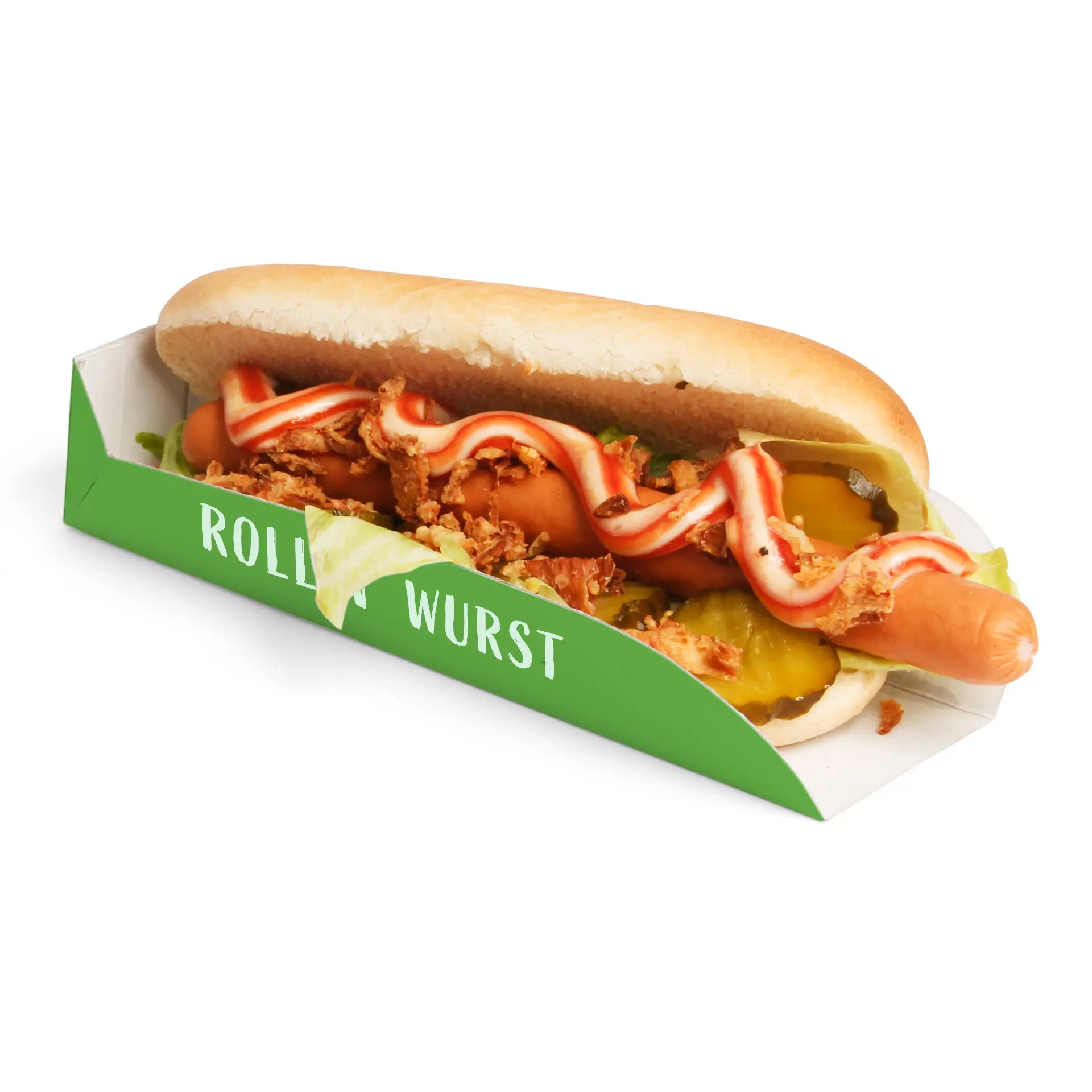 Stampare confezione Hot Dog, 20 x 5 x 4 cm, bianco