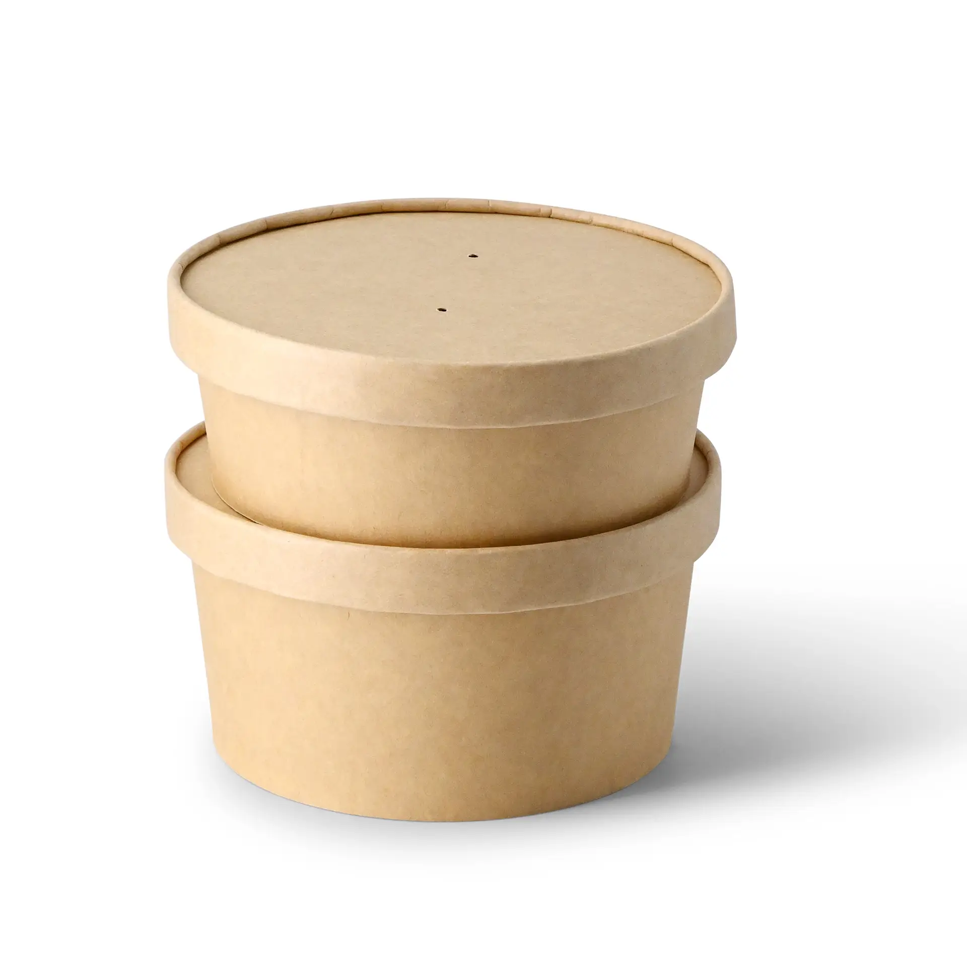 Karton-Membran-Deckel (bio-beschichtet) Ø 150 mm, braun