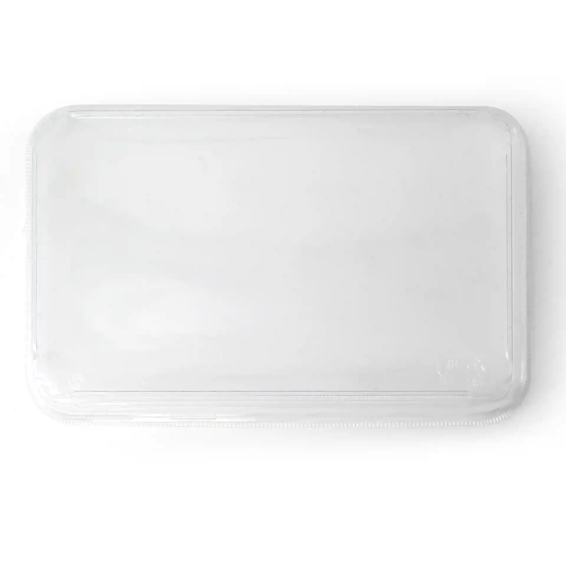 Coperchio in PET trasparente per scatole di sushi, misura 24 x 15 cm, altezza 3,5 cm.