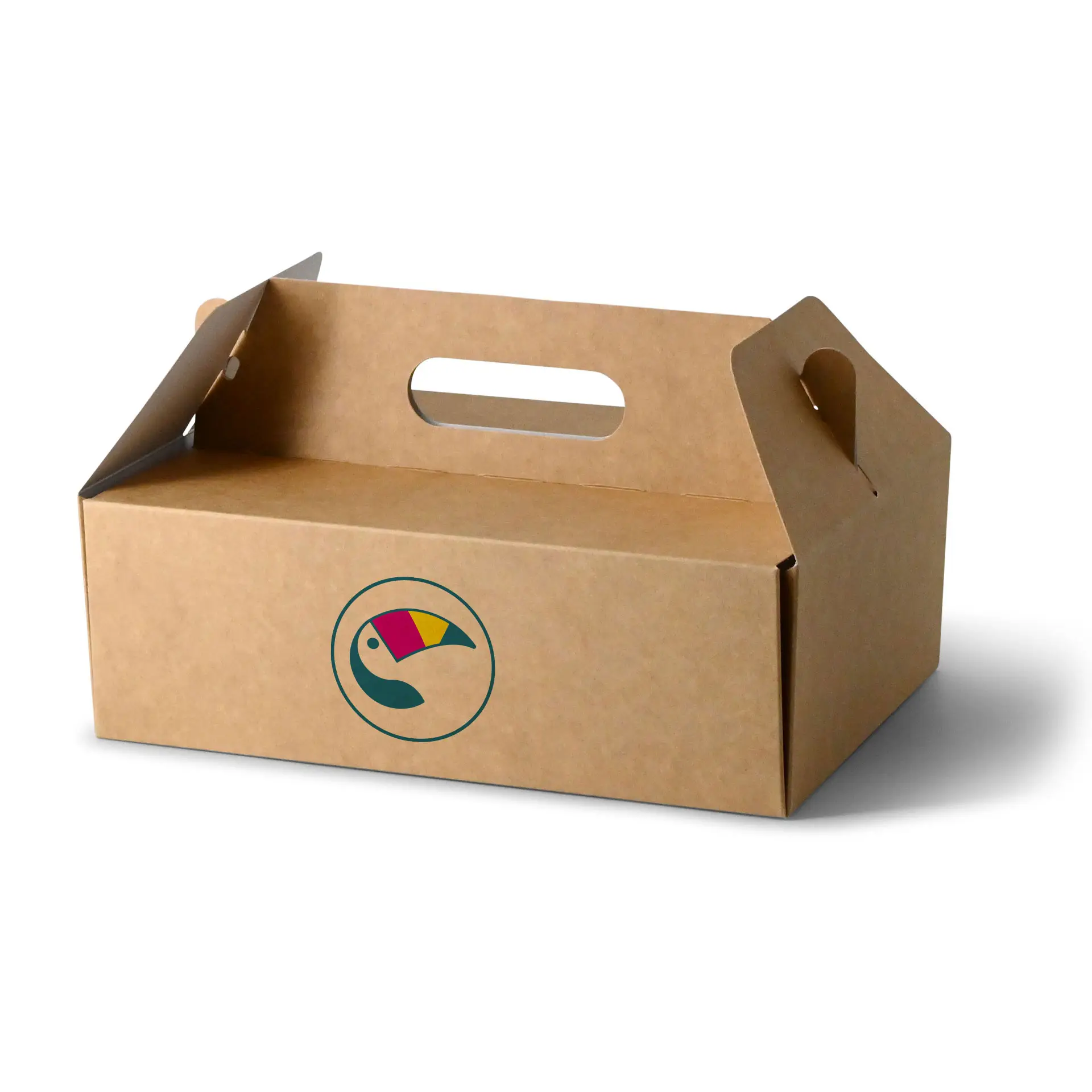 Scatola per torte personalizzata, 26 x 17 x 9 cm, marrone