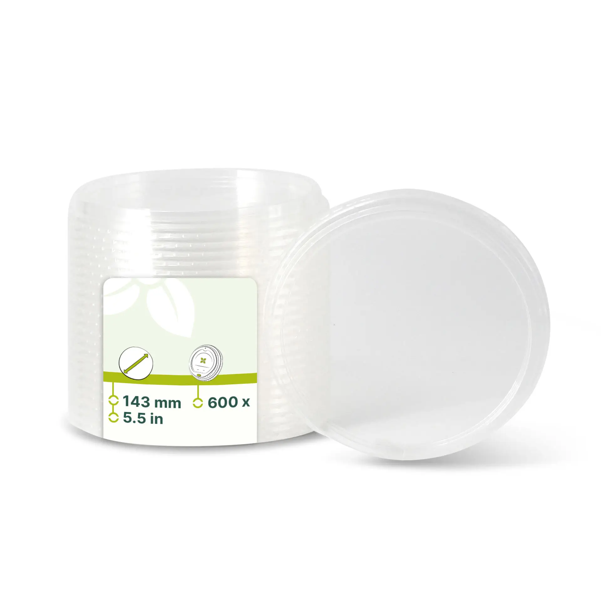 PLA-Deckel Ø 143 mm, rund