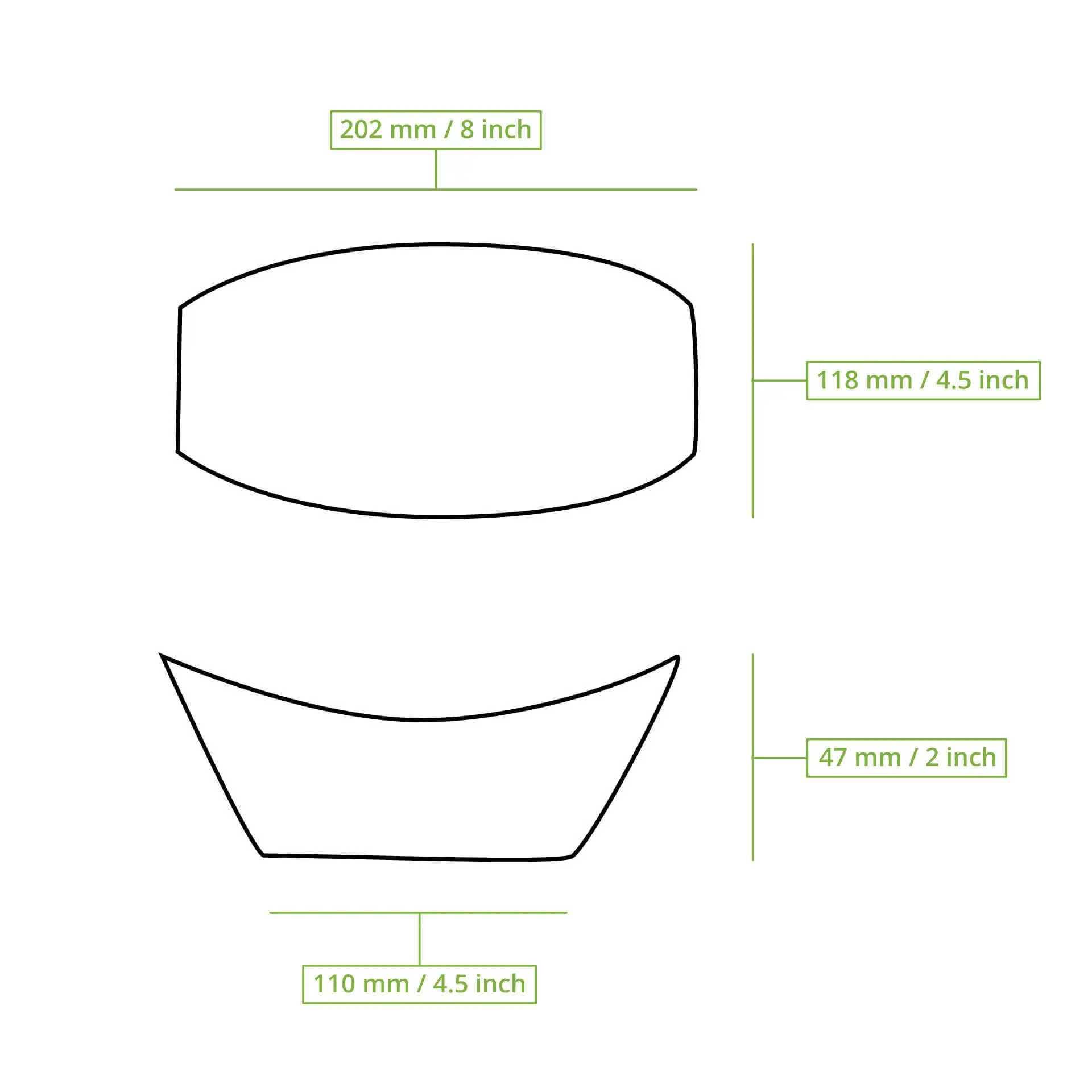 Palmblatt Schiffchen "Palmware®" 20 cm