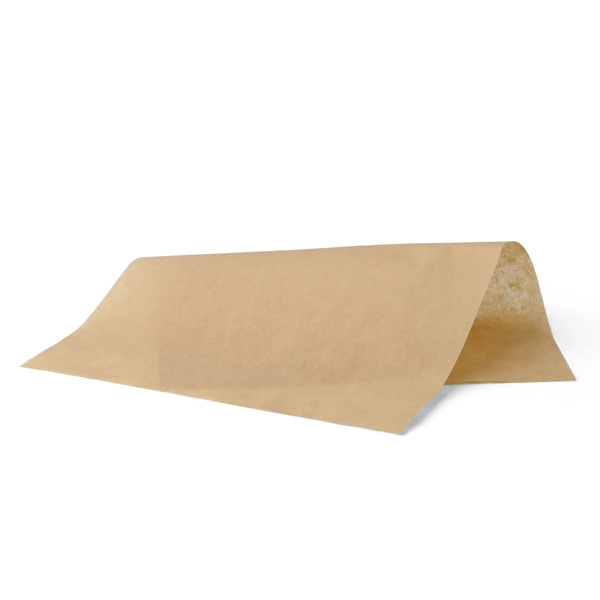 Carta da imballaggio marrone, resistente al grasso, pretagliata, adatta per cibi caldi e freddi, 25 x 37 cm.