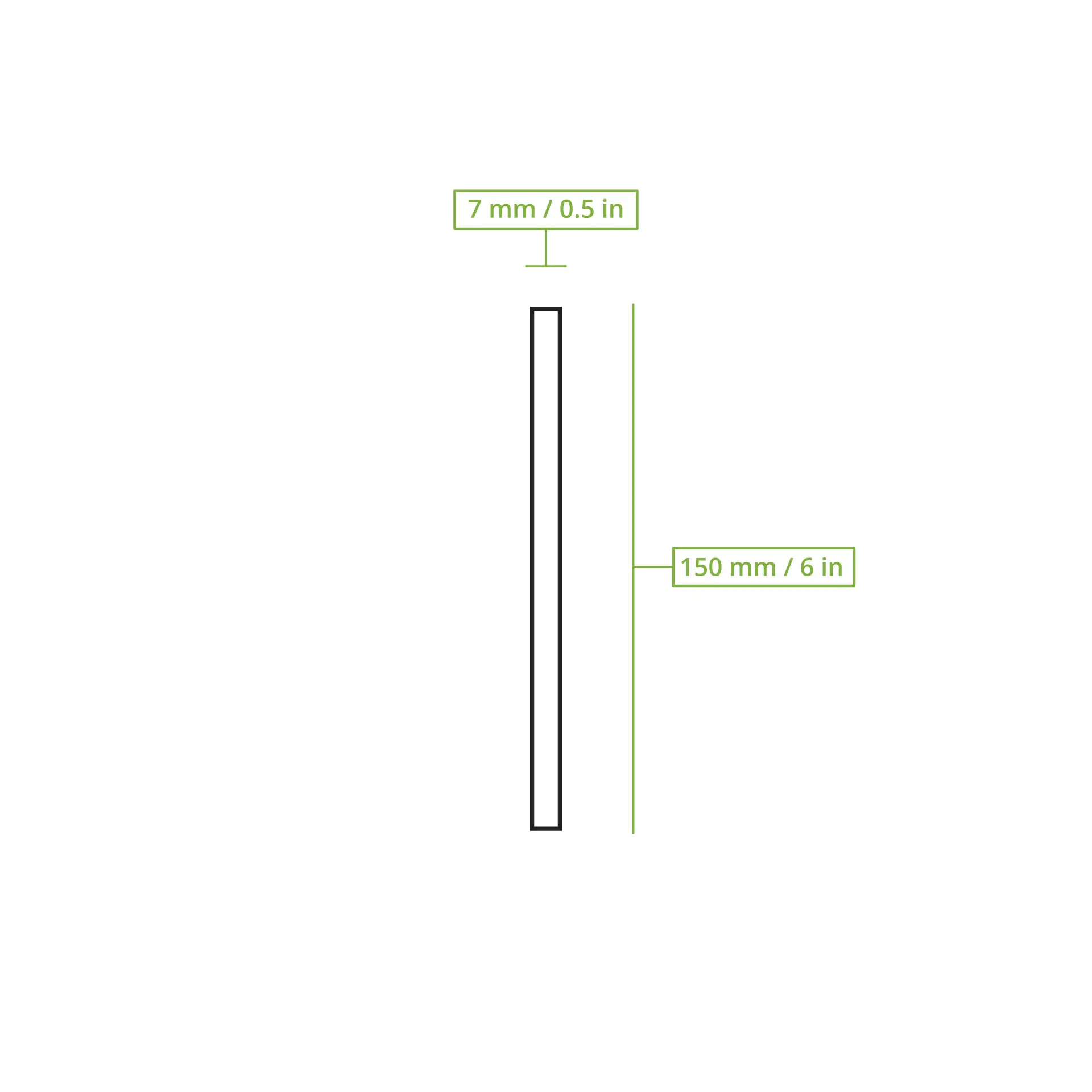 Cocktail Strohhalme 15 cm, Ø 0,7 cm, schwarz, wiederverwendbar