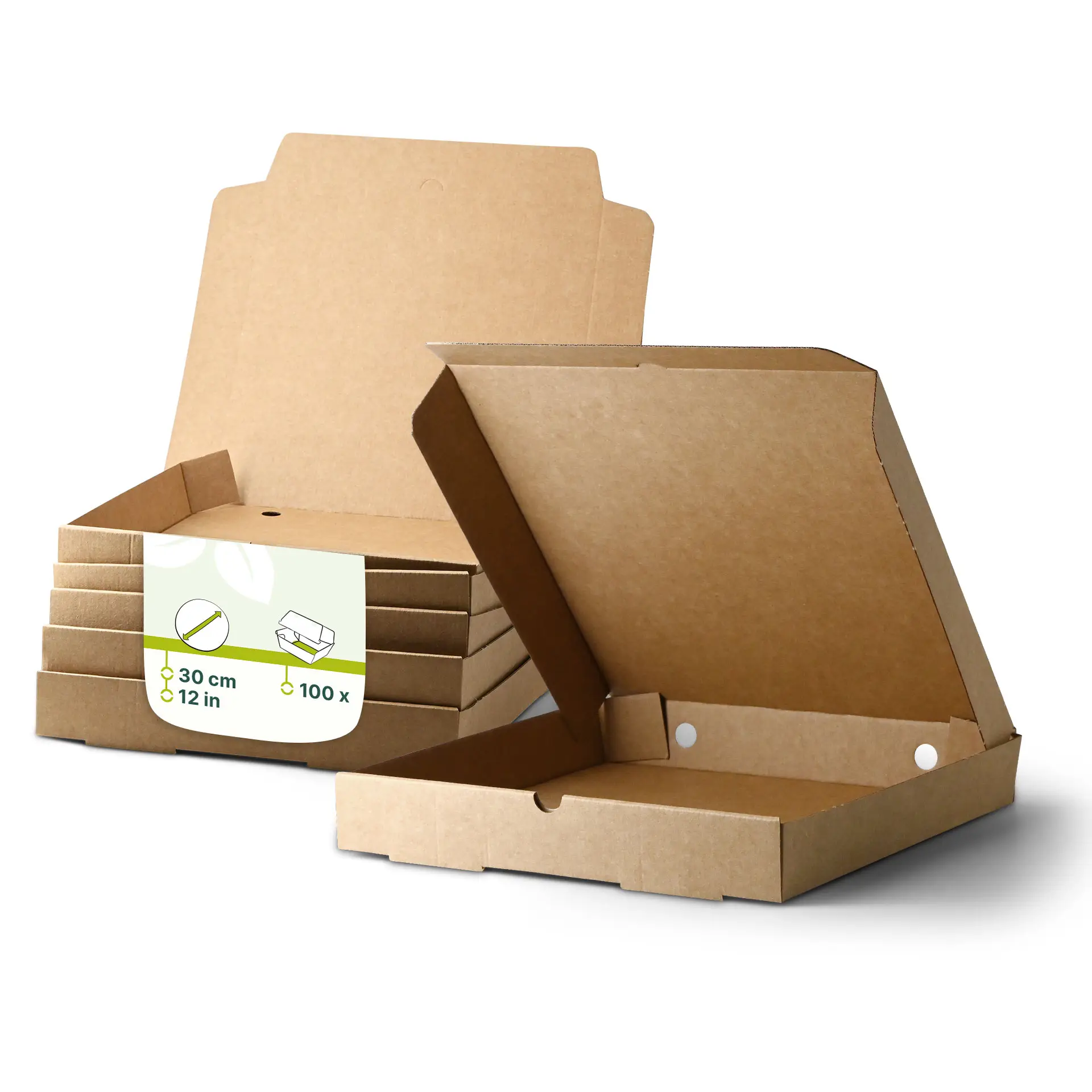 Pizzakartons Ø 30 cm, braun