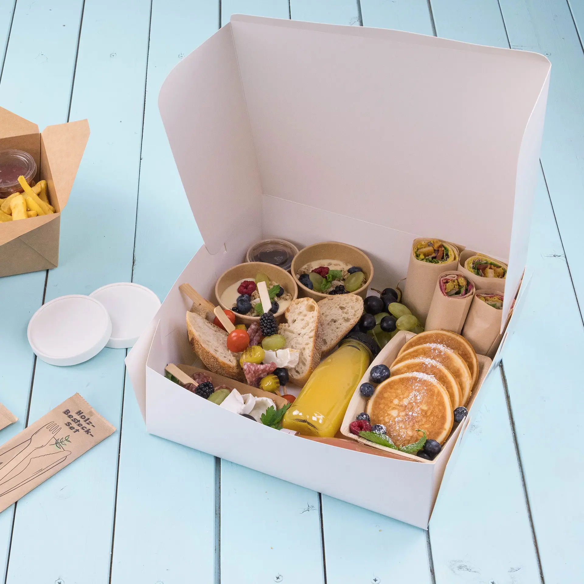 Tortenkarton L, 30,5 x 30,5 x 10 cm, weiß