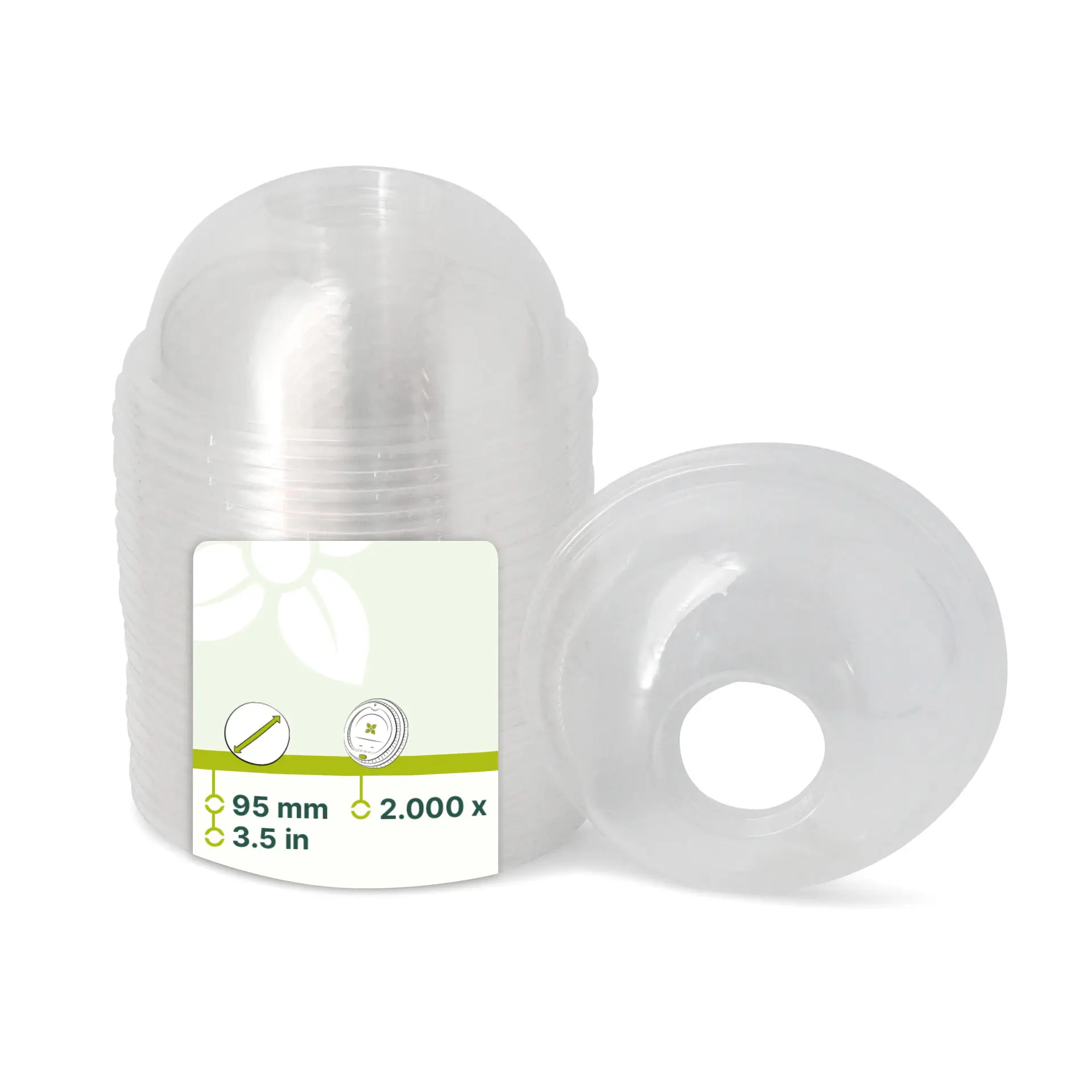 PLA-Domdeckel Ø 95 mm, Halmloch