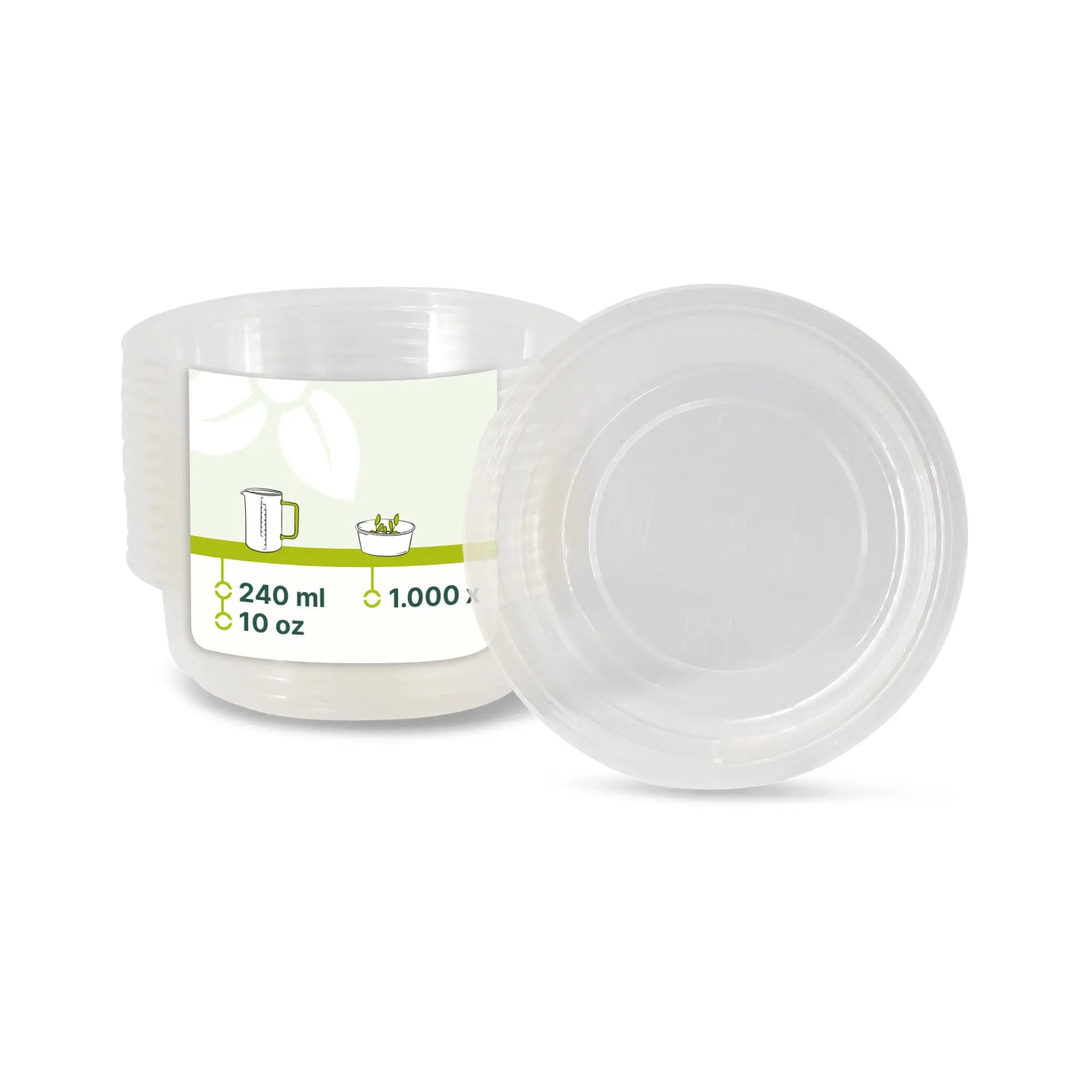 PLA-Deli-Becher 240 ml, Ø 121 mm, rund