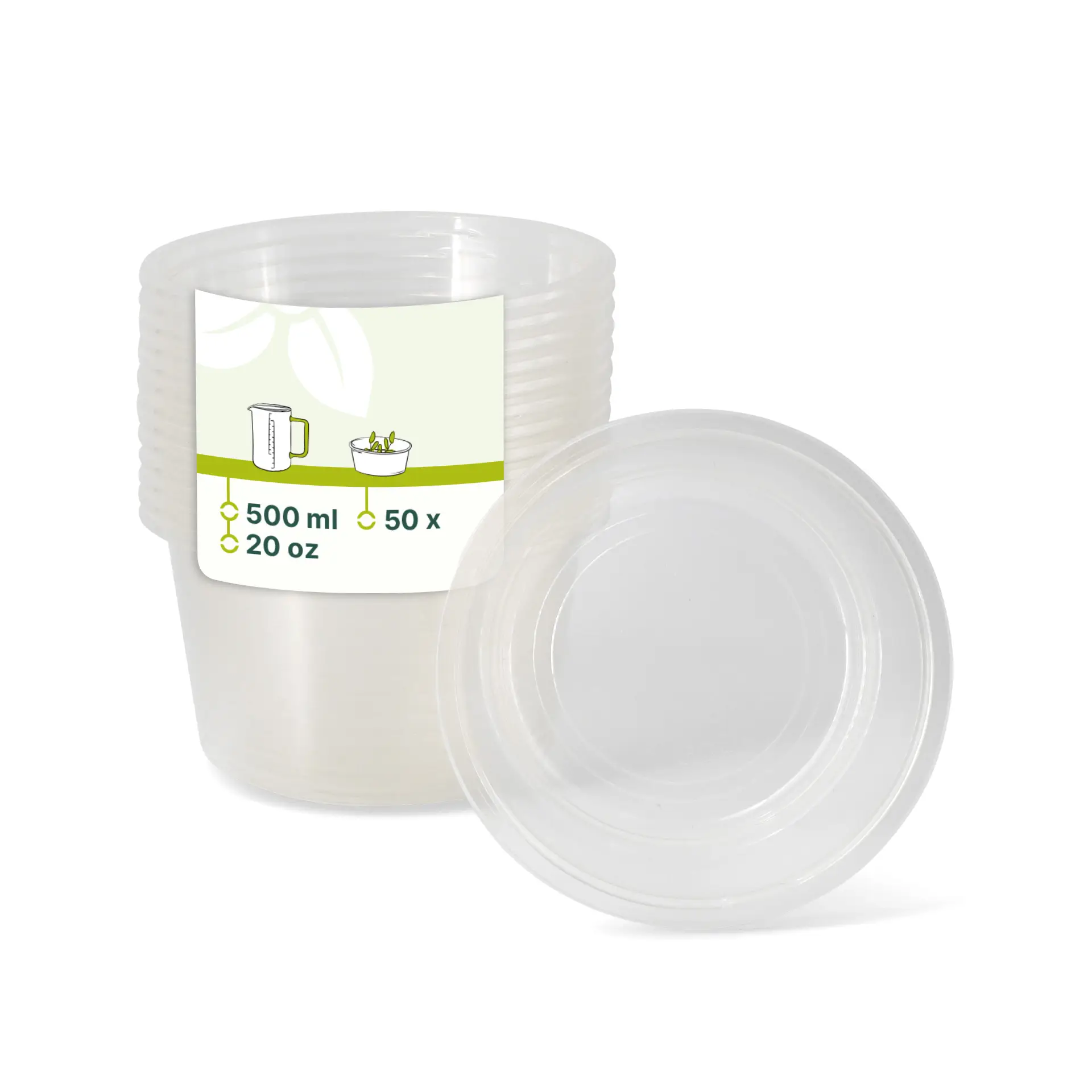 PLA-Deli-Becher 500 ml, Ø 121 mm, rund