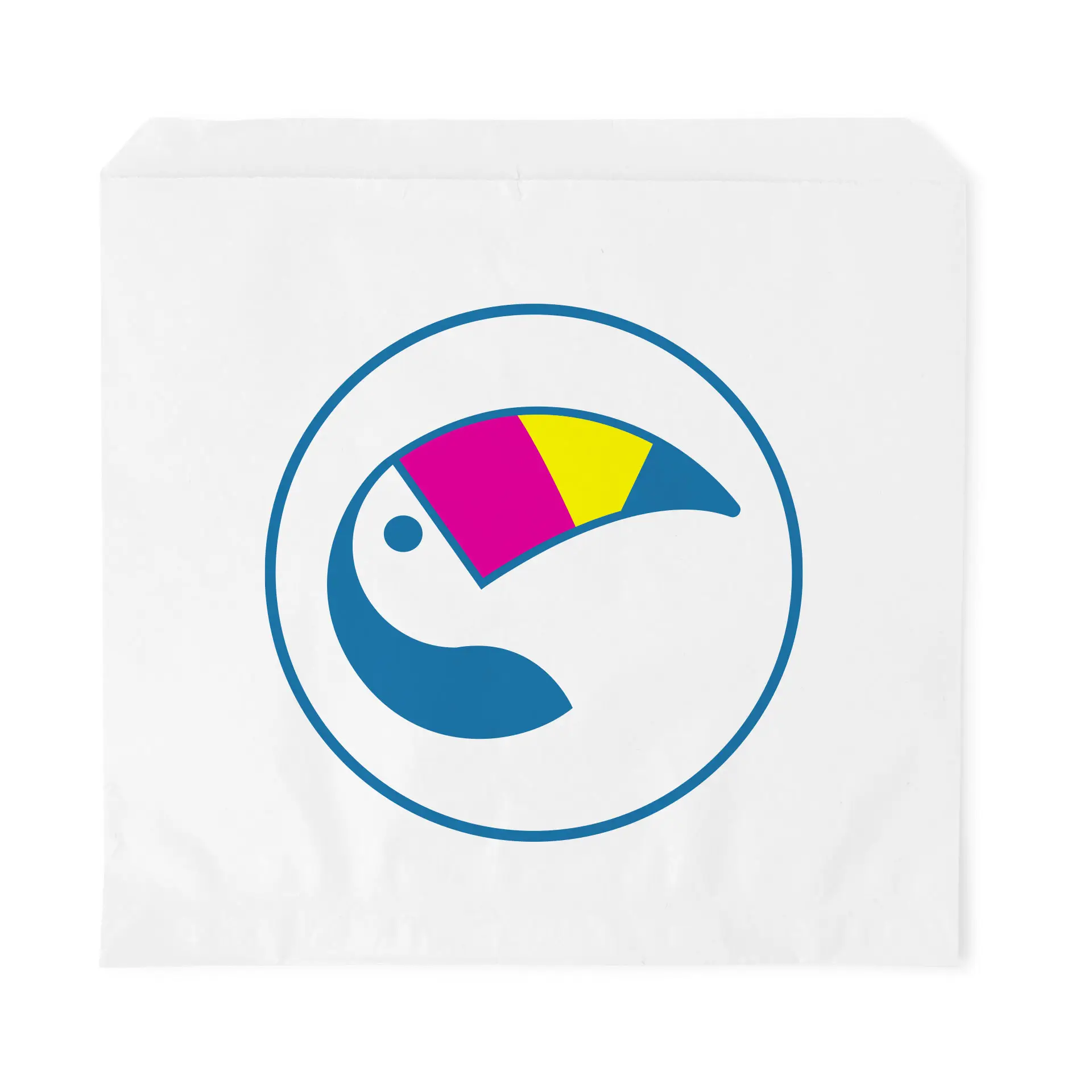 Stampa sacchetti piatti, bianco, 24,5 × 25 cm