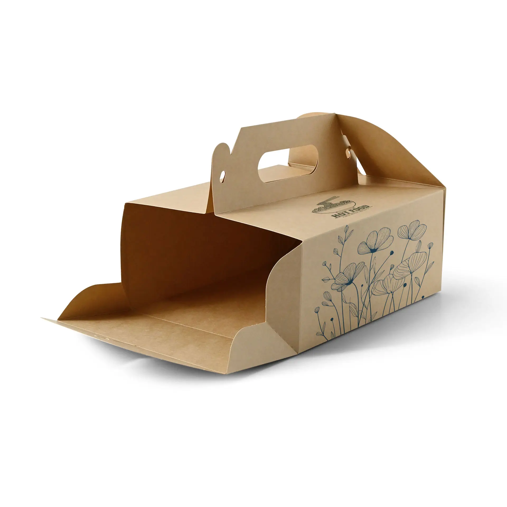 Scatola per torte personalizzata, 21 x 16 x 9 cm, marrone