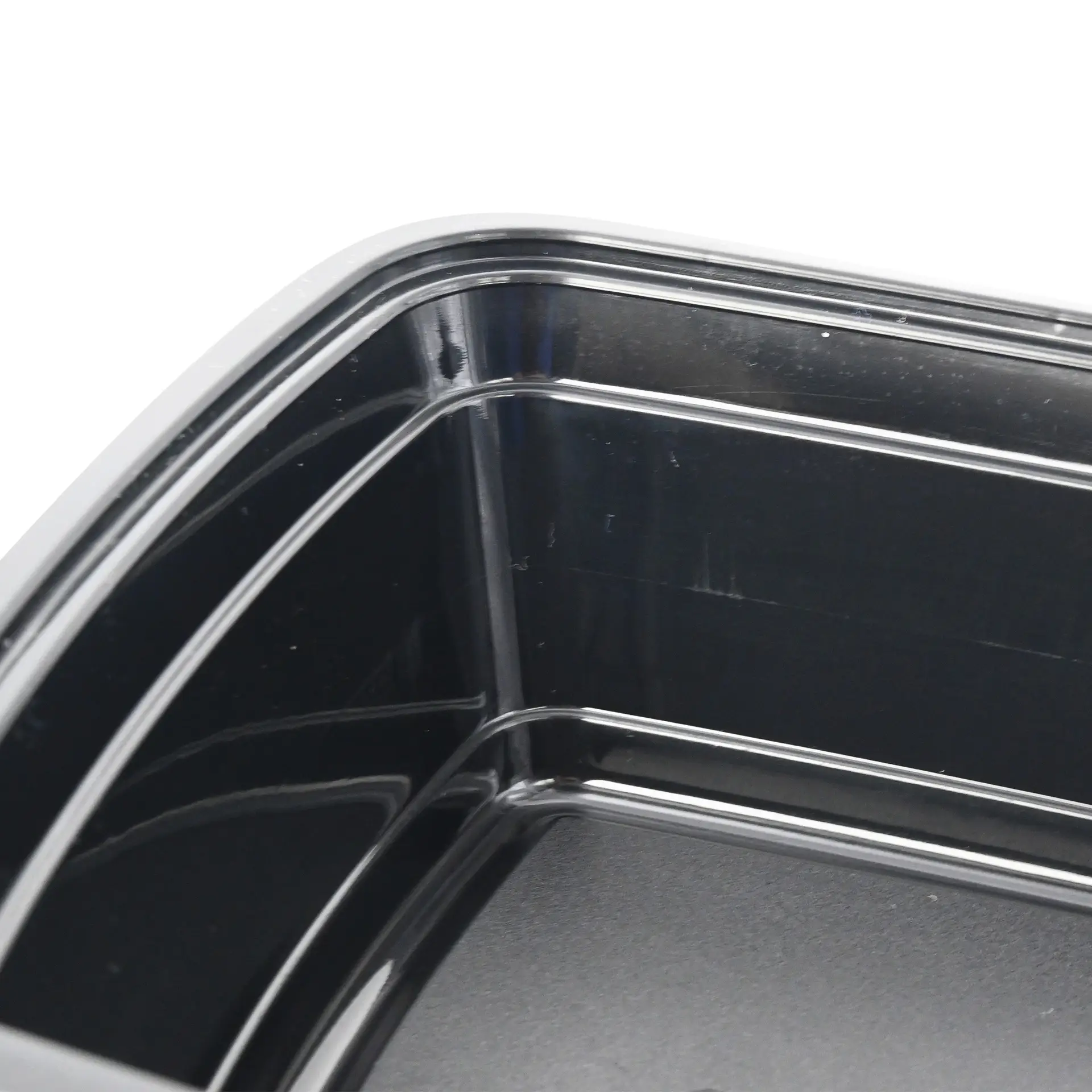 Contenitori riutilizzabili in PP 1000 ml, rettangolari, neri