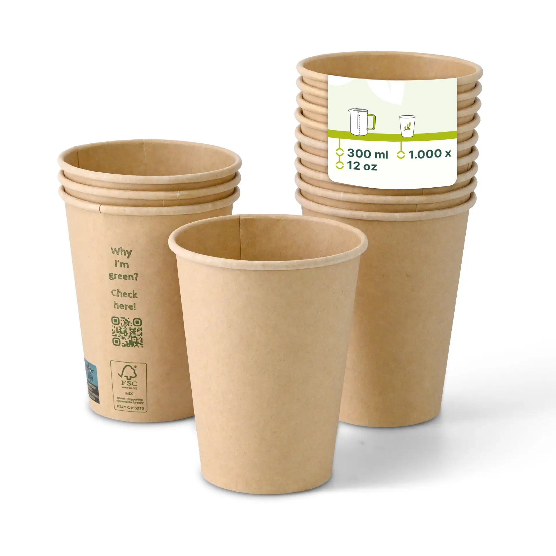 110 Bicchieri Carta a Doppia Parete Kraft Ripple per Prendere il Caffè 110 Bicchieri Carta a Doppia Parete Kraft Ripple per Prendere il Caffè