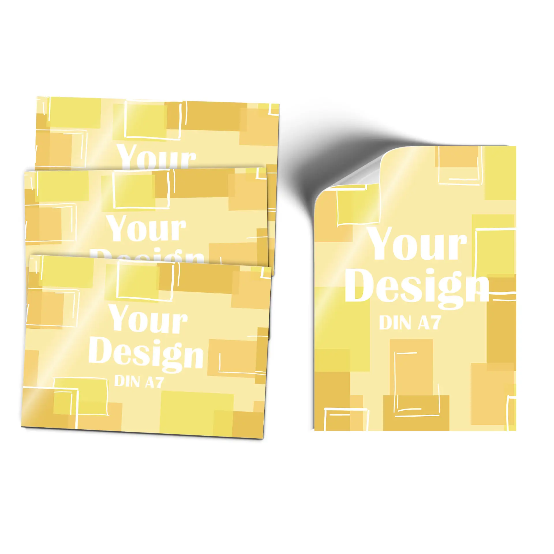 Design del logo con un emblema bianco su sfondo viola, dimensioni 105x74 mm.