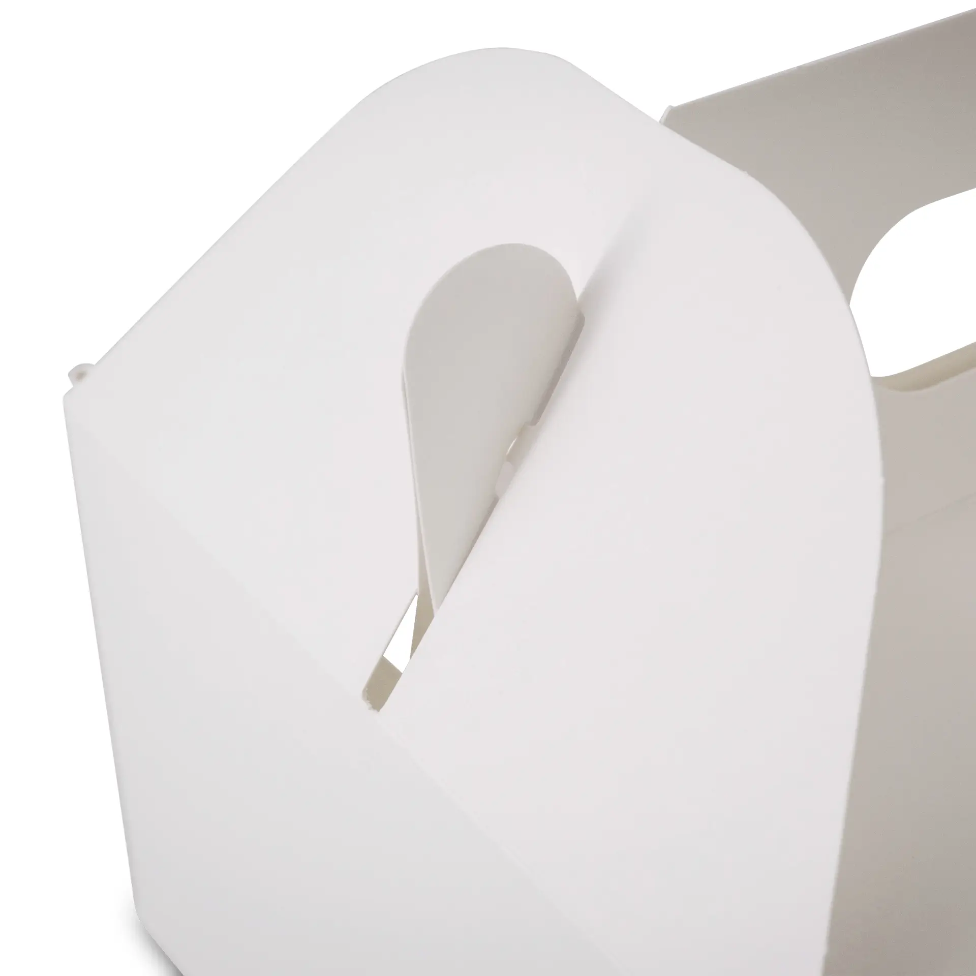 Kuchenbox aus Pappe mit Griff M, 21 x 16 x 9 cm, weiß, faltbar