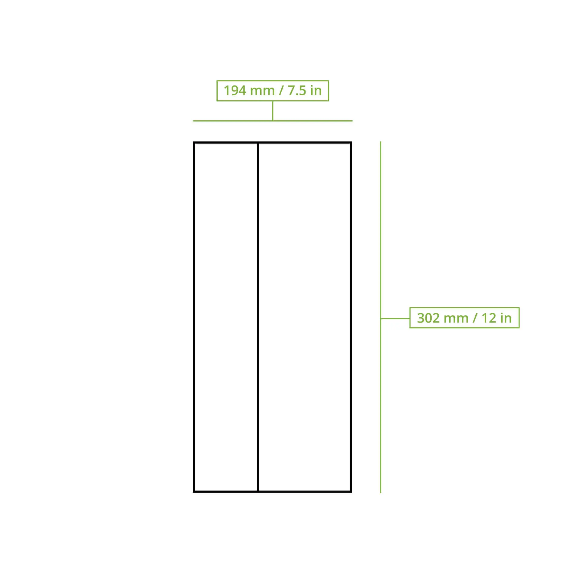 Wrap Papier L 19,5 x 30 cm, braun, vorgefaltet