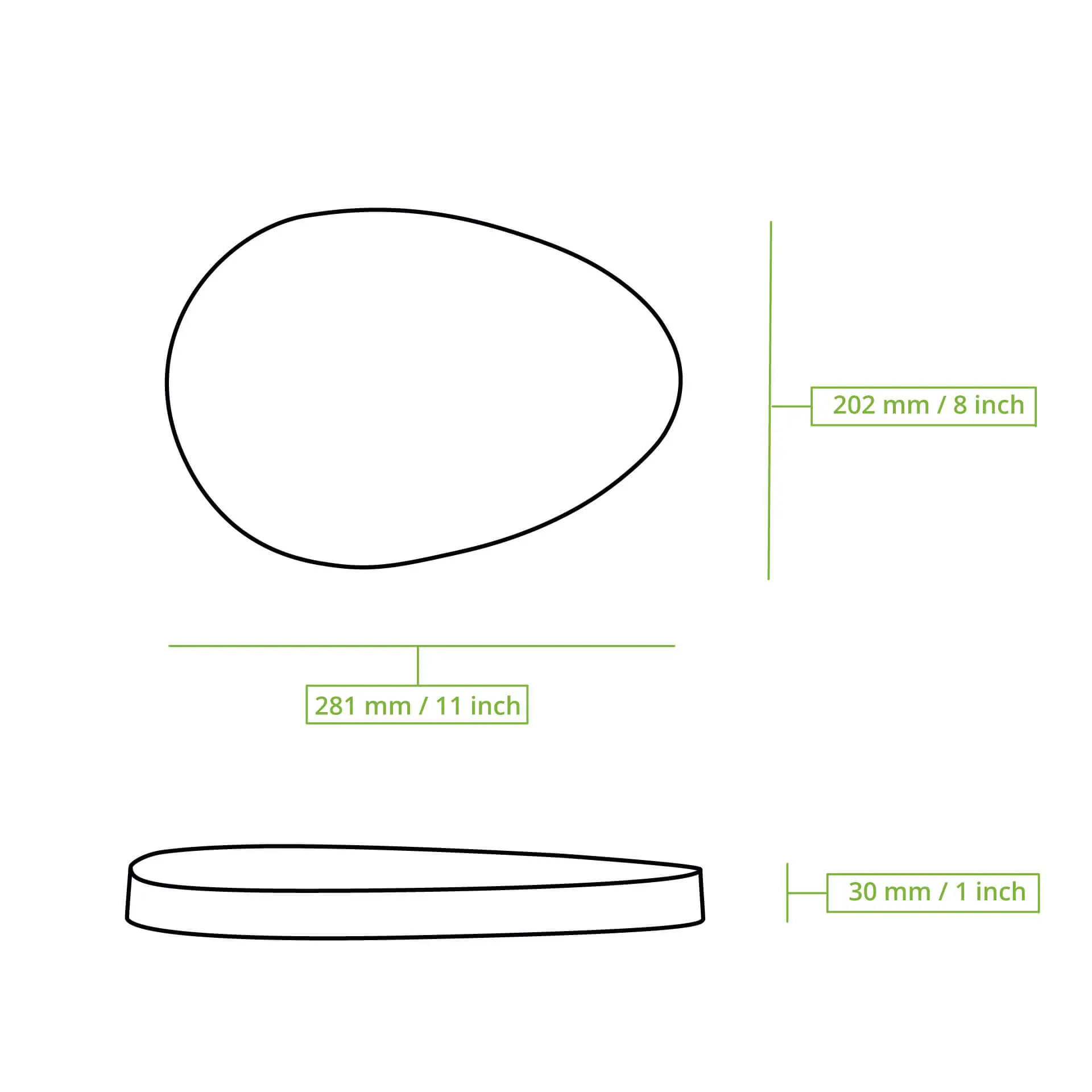 Mehrwegdeckel  "merways Plate" 27,5 x 20 x 3 cm, PP, transparent