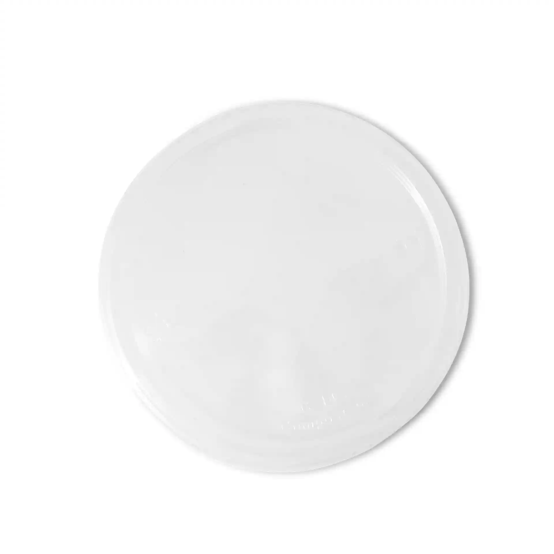 Coperchio rotondo trasparente per bicchieri, con un diametro di 143 mm.