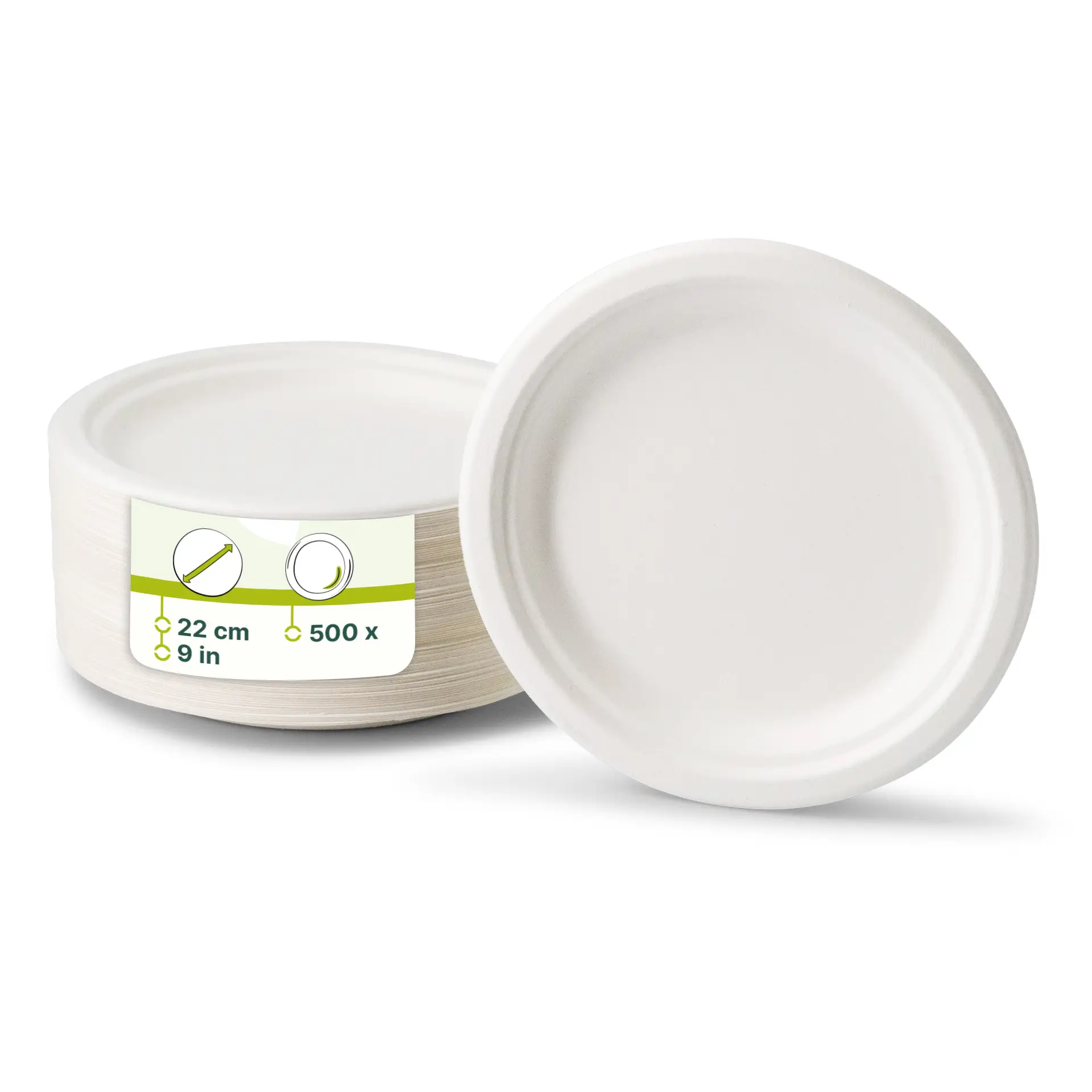 Zuckerrohr-Teller Ø 22 cm, rund