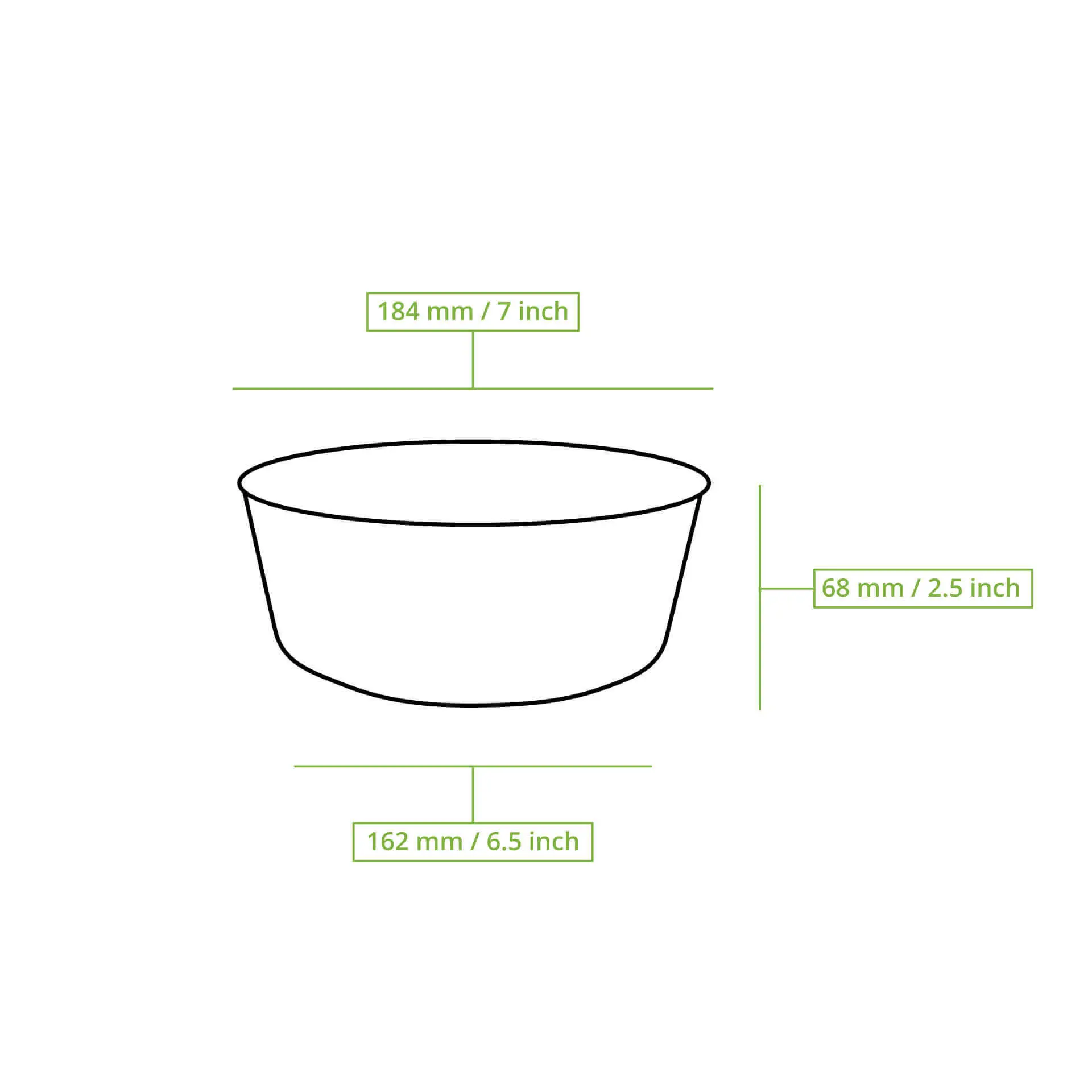 Mehrweg-Schalen "merways Bowl" 1000 ml, Ø 185 mm, Cashew / creme-weiß