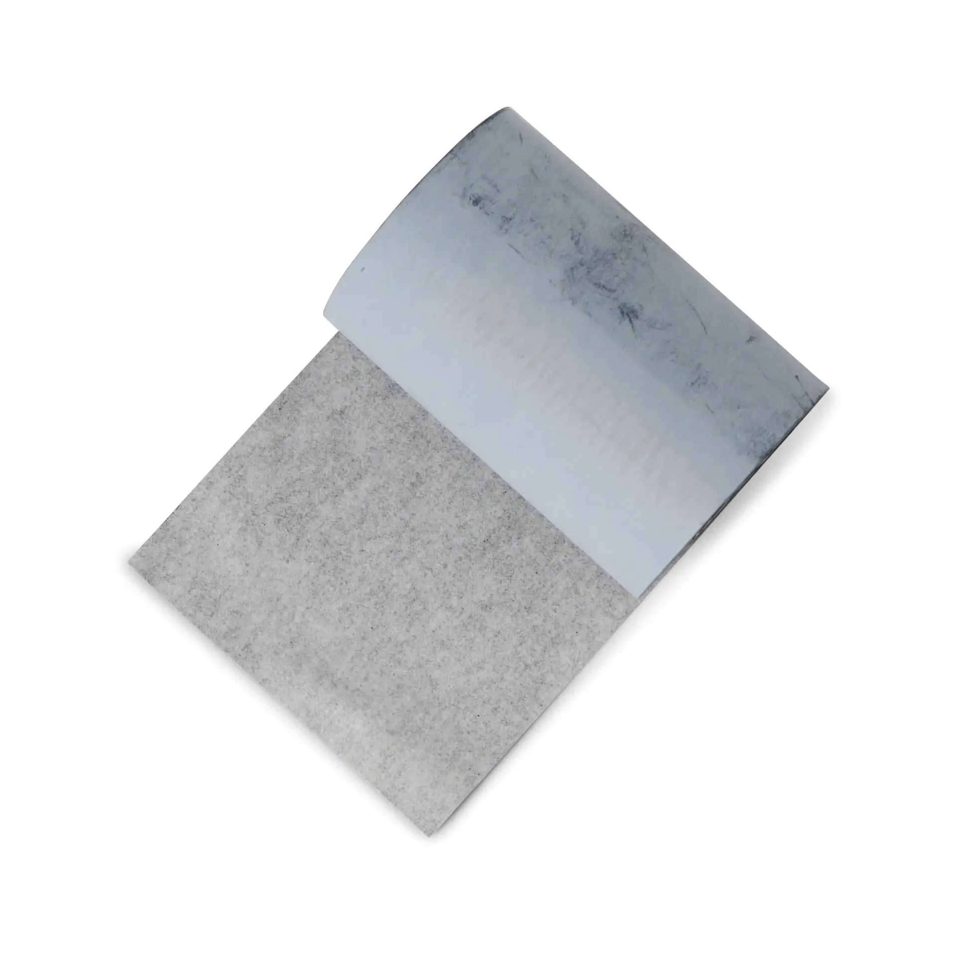 Rouleau di cassa EC in carta termica, largo 57 mm, lungo 15 m, con diametro di 38 mm; superficie grigia resistente alla luce.