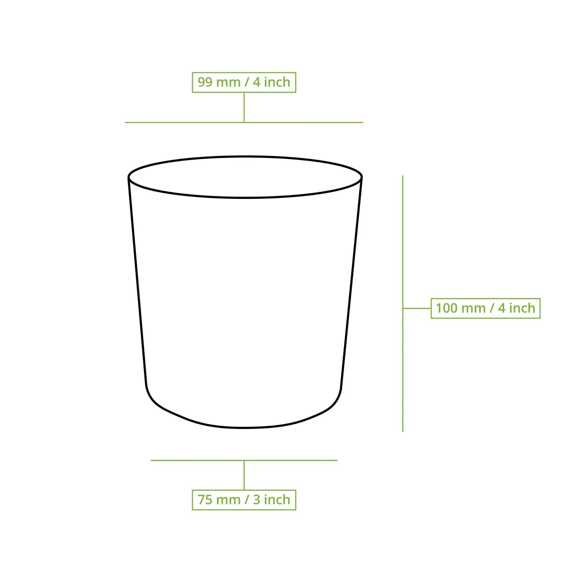 Mehrweg-Becher "merways Cup" 400 ml, Ø 95 mm, Cashew / creme-weiß