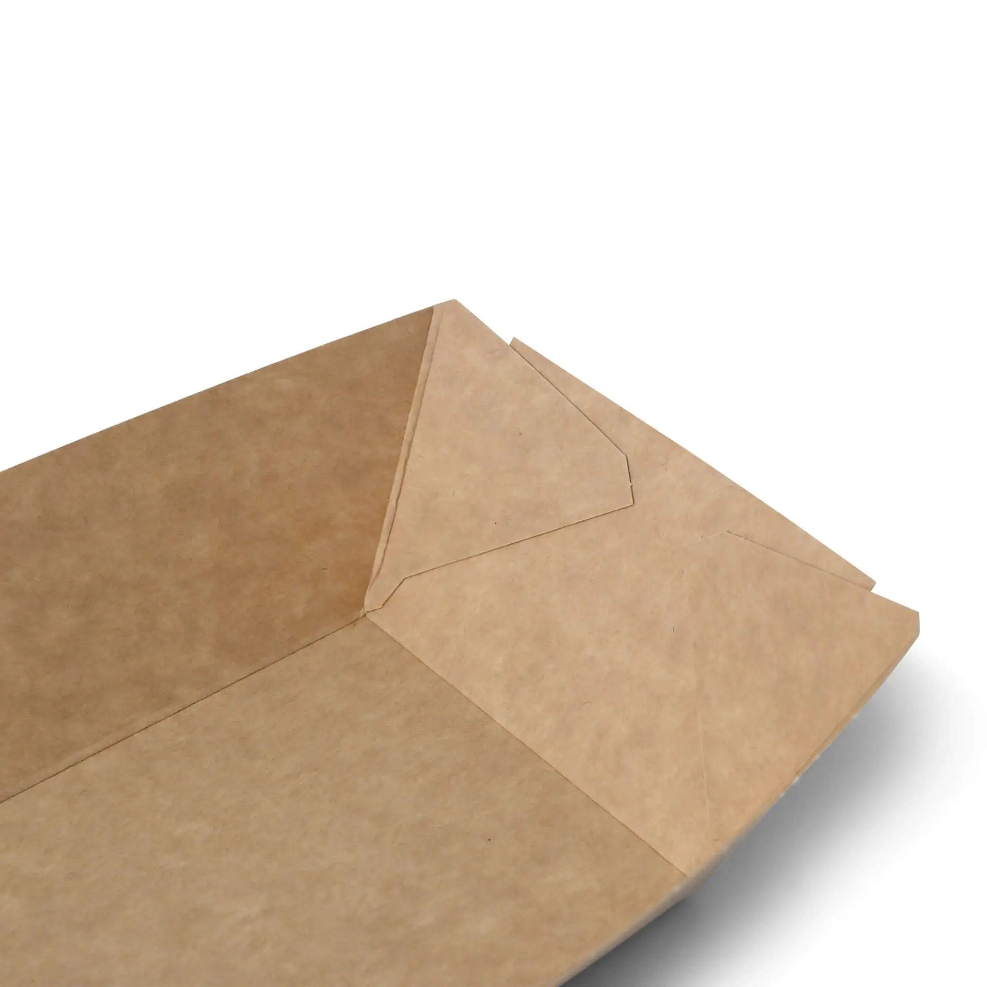 Ciotola da snack in cartone marrone, 800 ml, progettata per cibi finger food caldi e freddi; adatta per food truck e pasti da asporto.