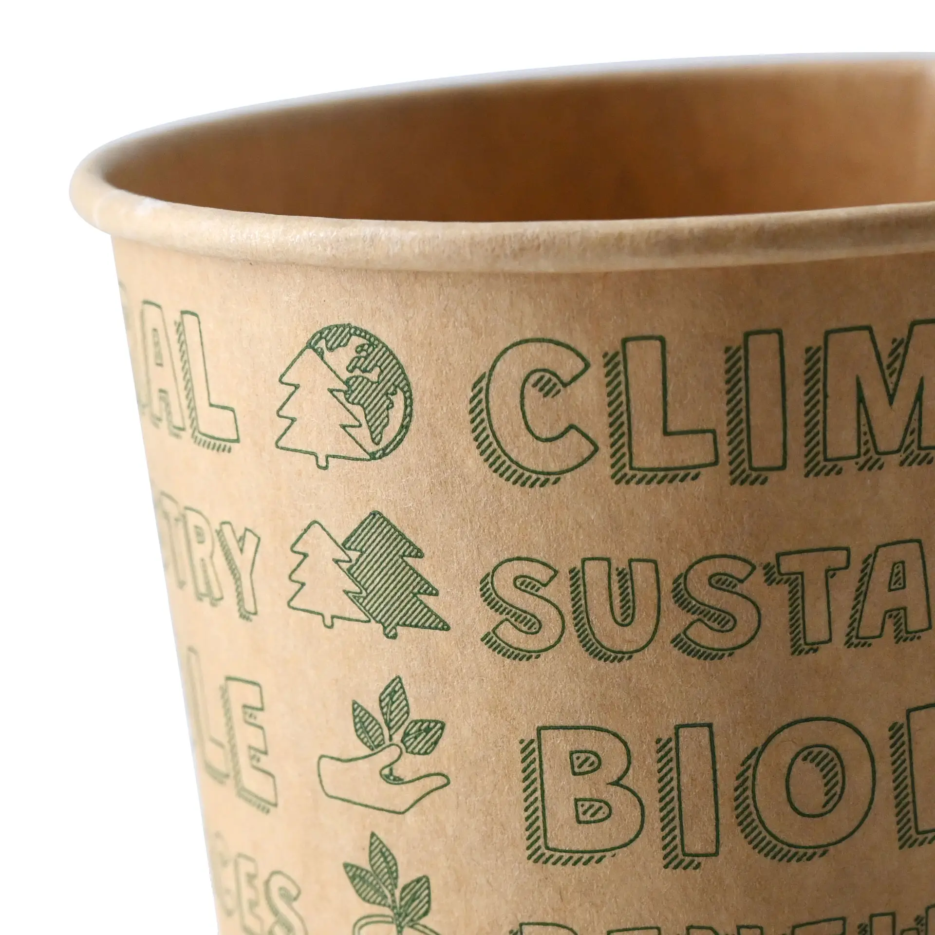 Papp-Eisbecher (bio-beschichtet) 150 ml / 6 oz, ungebleicht, EcoUp