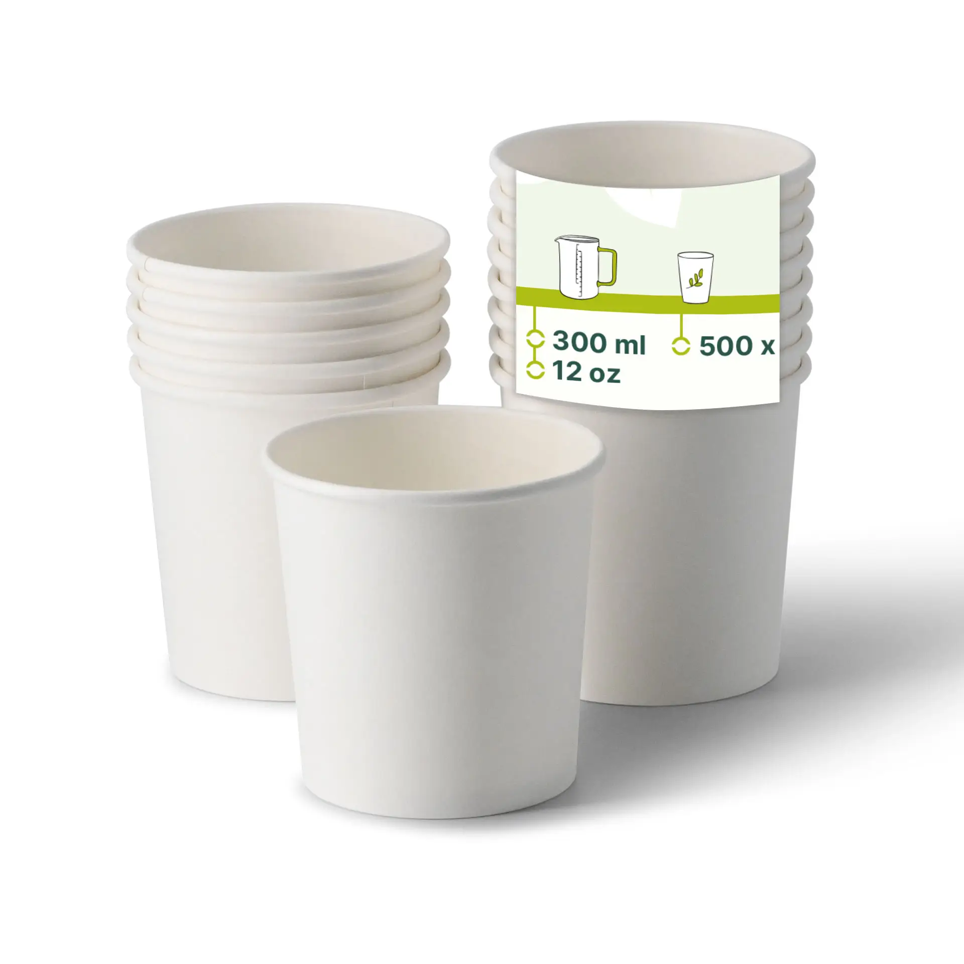 Suppenbecher to go (beschichtet) 300 ml / 12 oz, Ø 90 mm, weiß