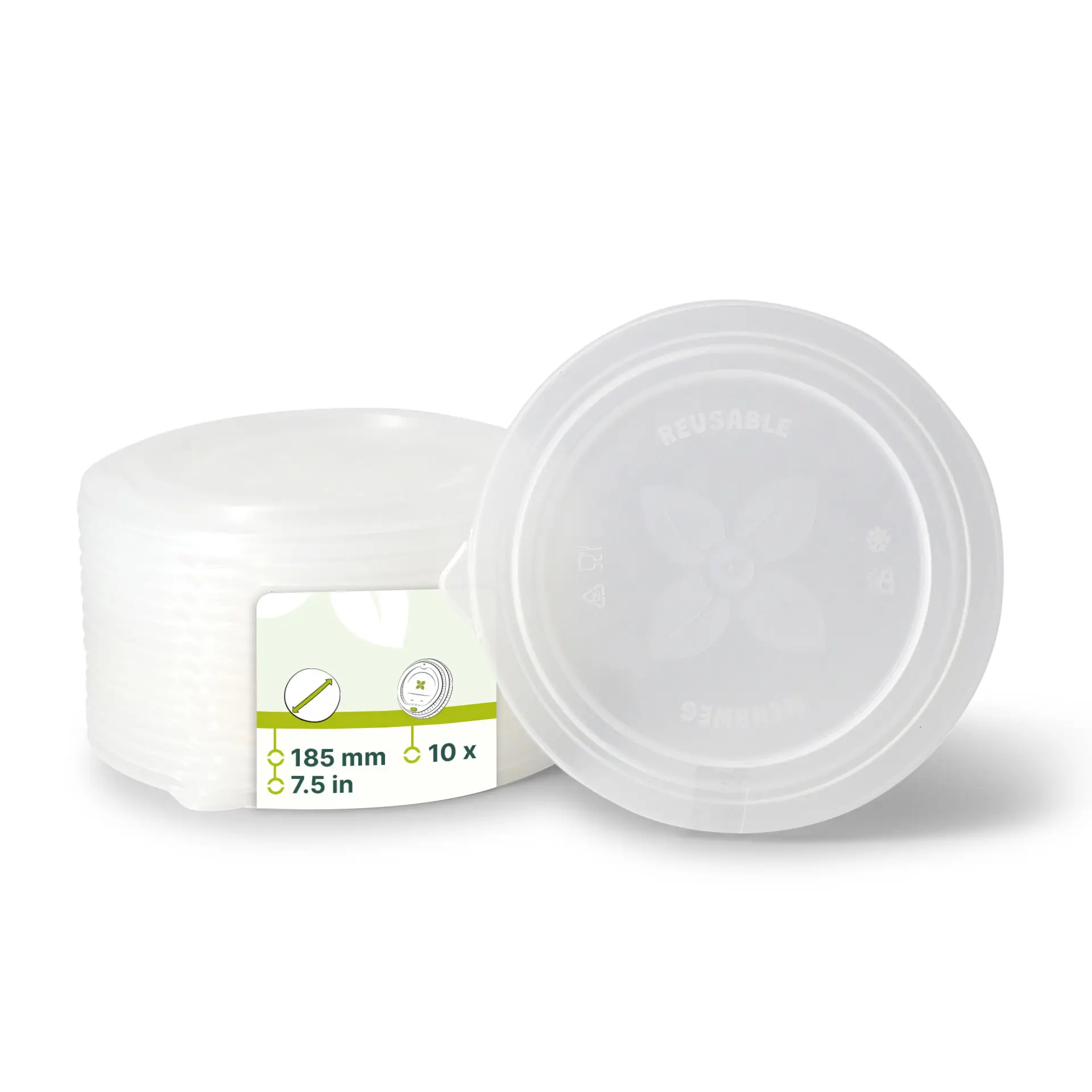 Mehrwegdeckel "merways Bowl" Ø 185 mm, PP, transparent